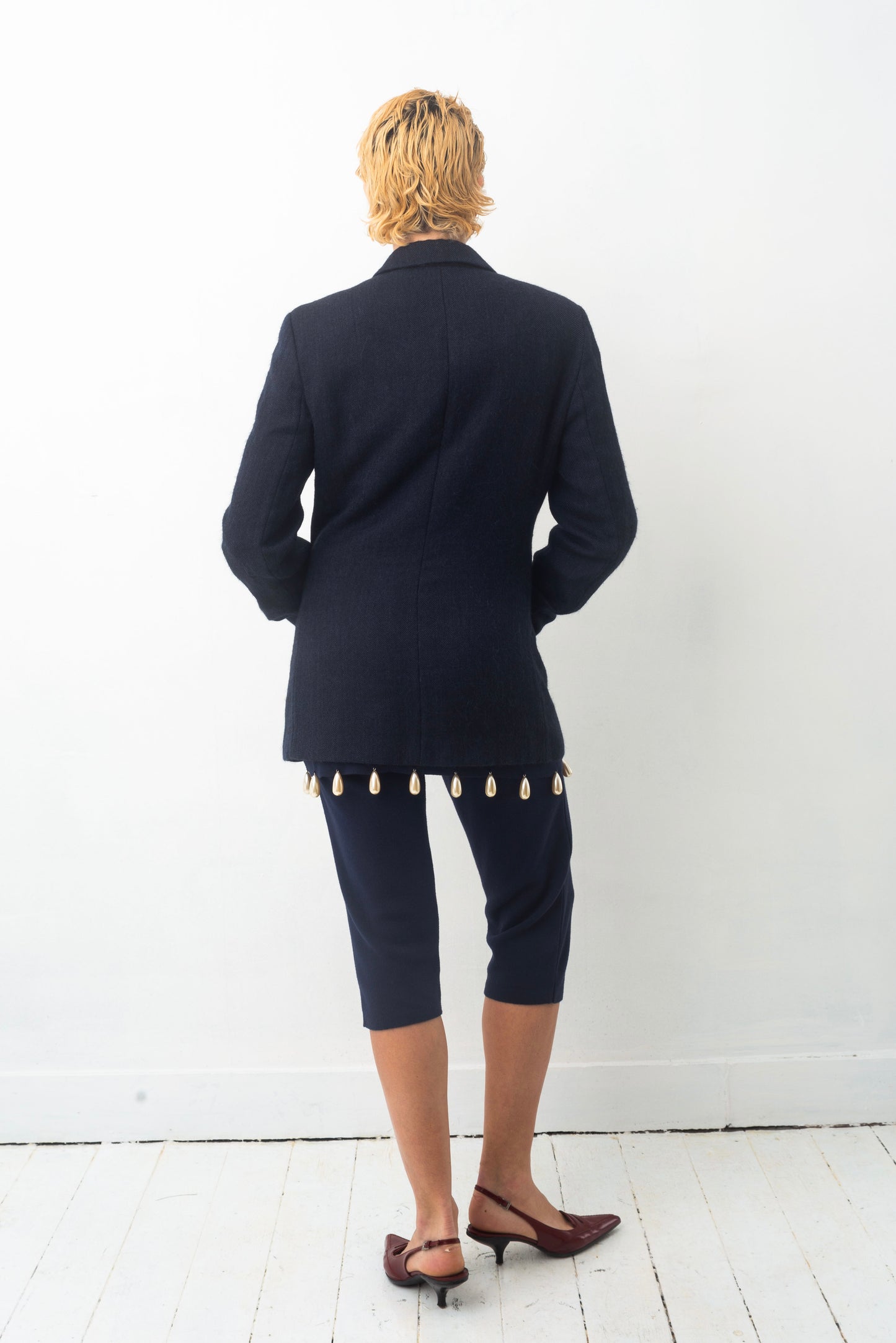 Giorgio Armani 90´s baby alpaca navy jacket