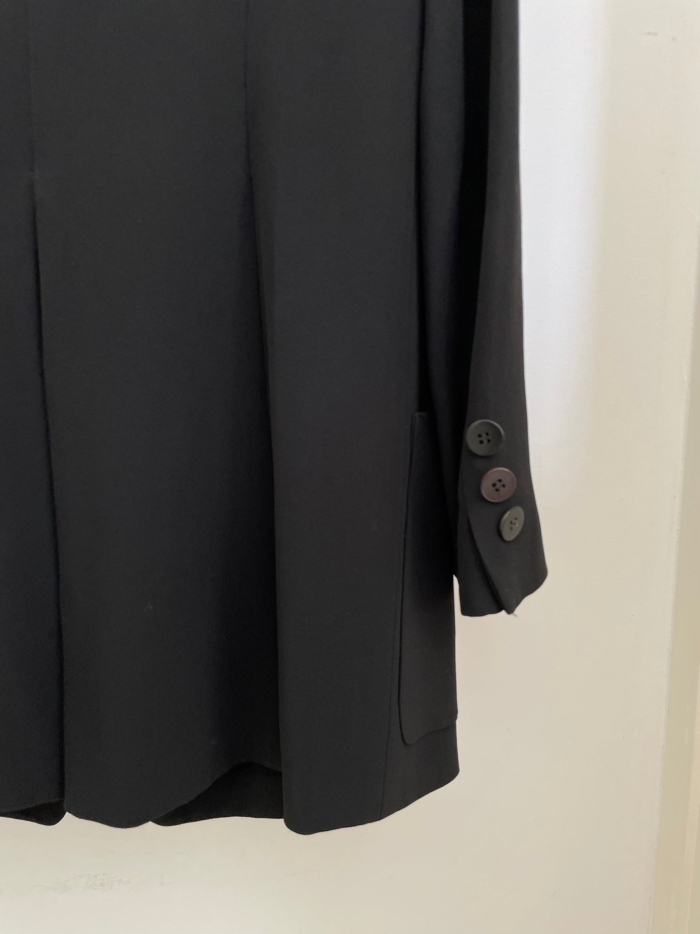 Donna Karan 90s black single breasted classic blazer