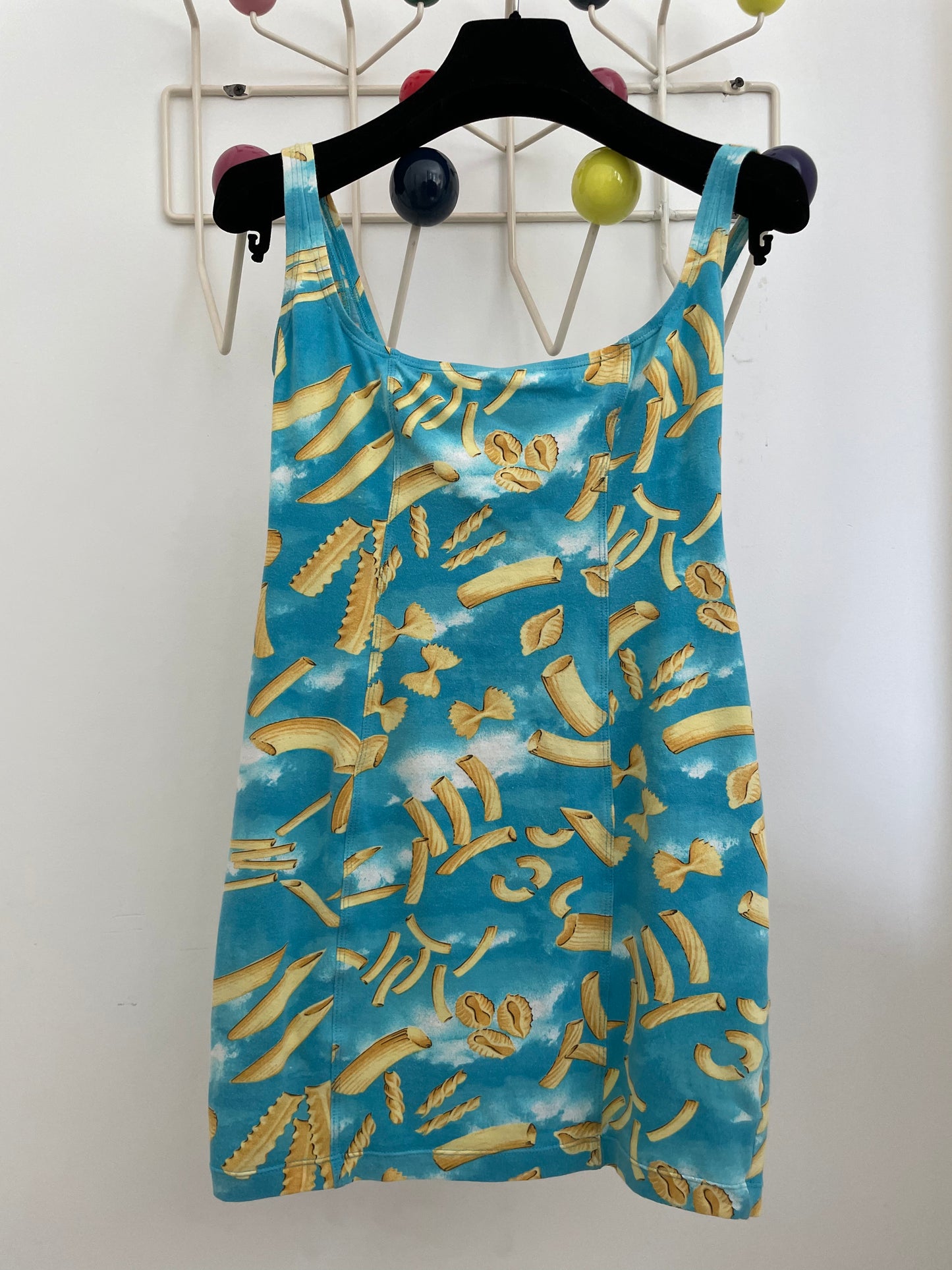 Fendi 90's surrealist pasta mini dress
