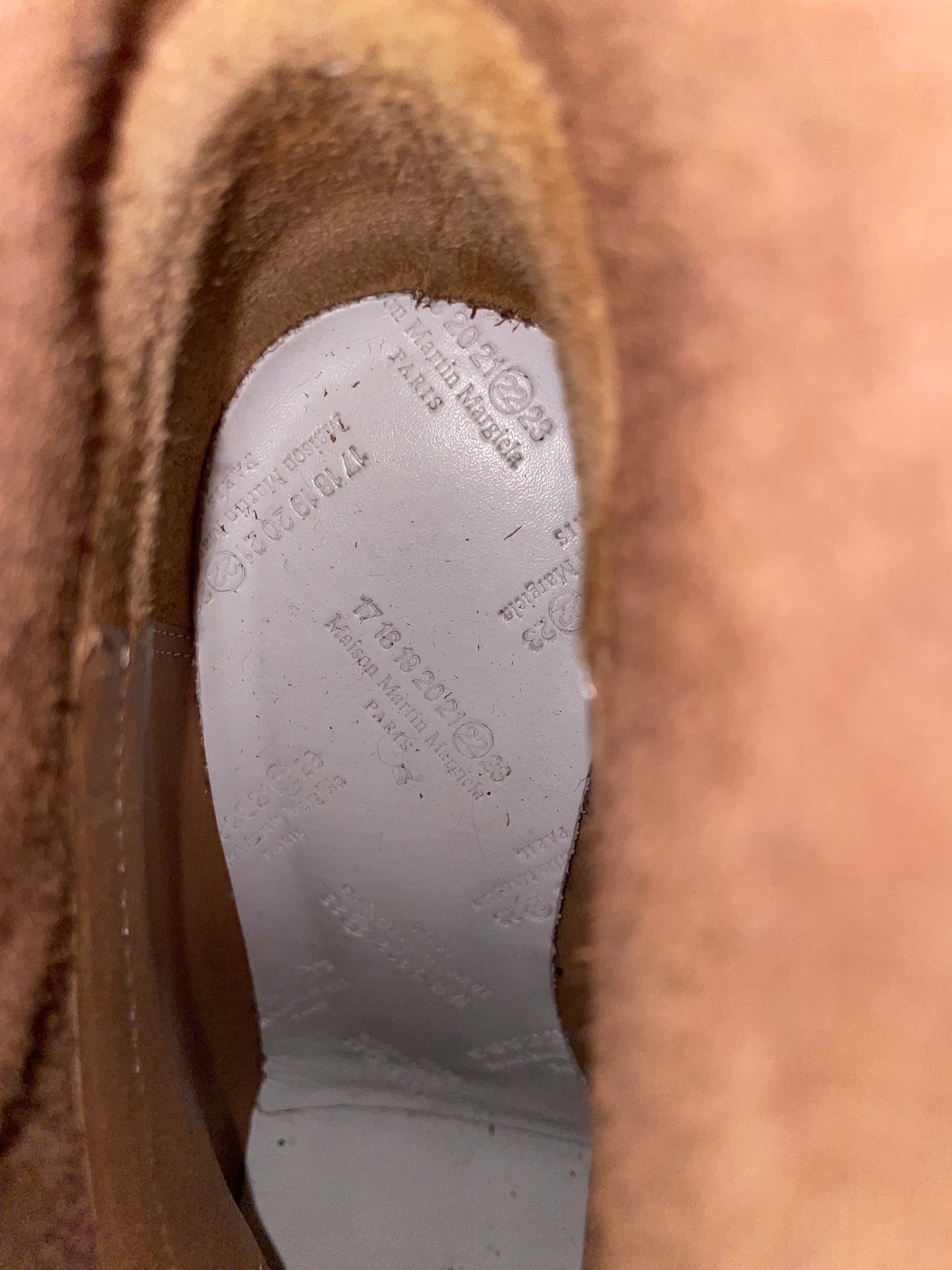Maison Margiela 2000's caramel high heels ankle boots size 36