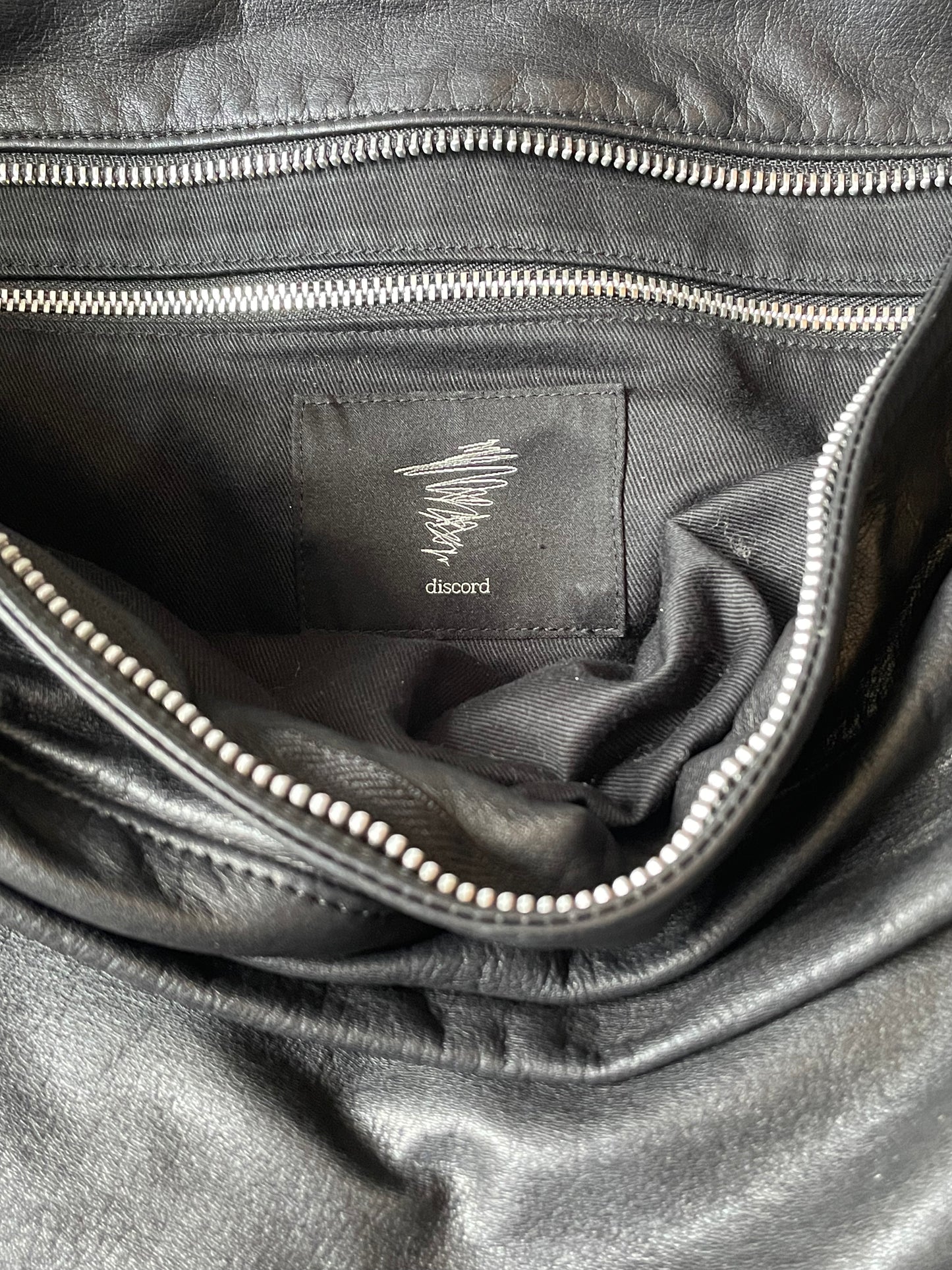 Yohji Yamamoto Discord FW 2020 leather shoulder bag