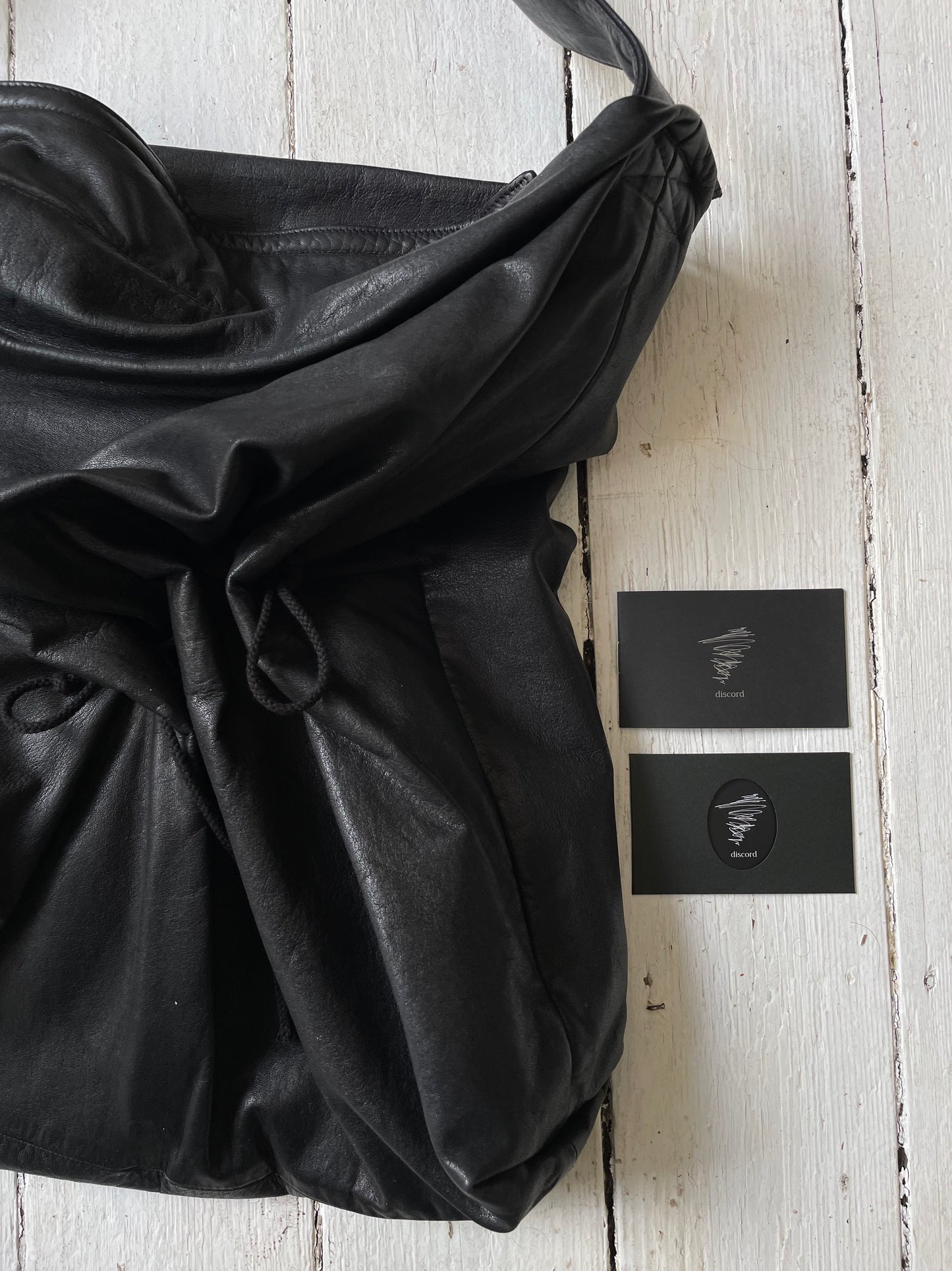 Yohji Yamamoto Discord FW 2020 leather shoulder bag