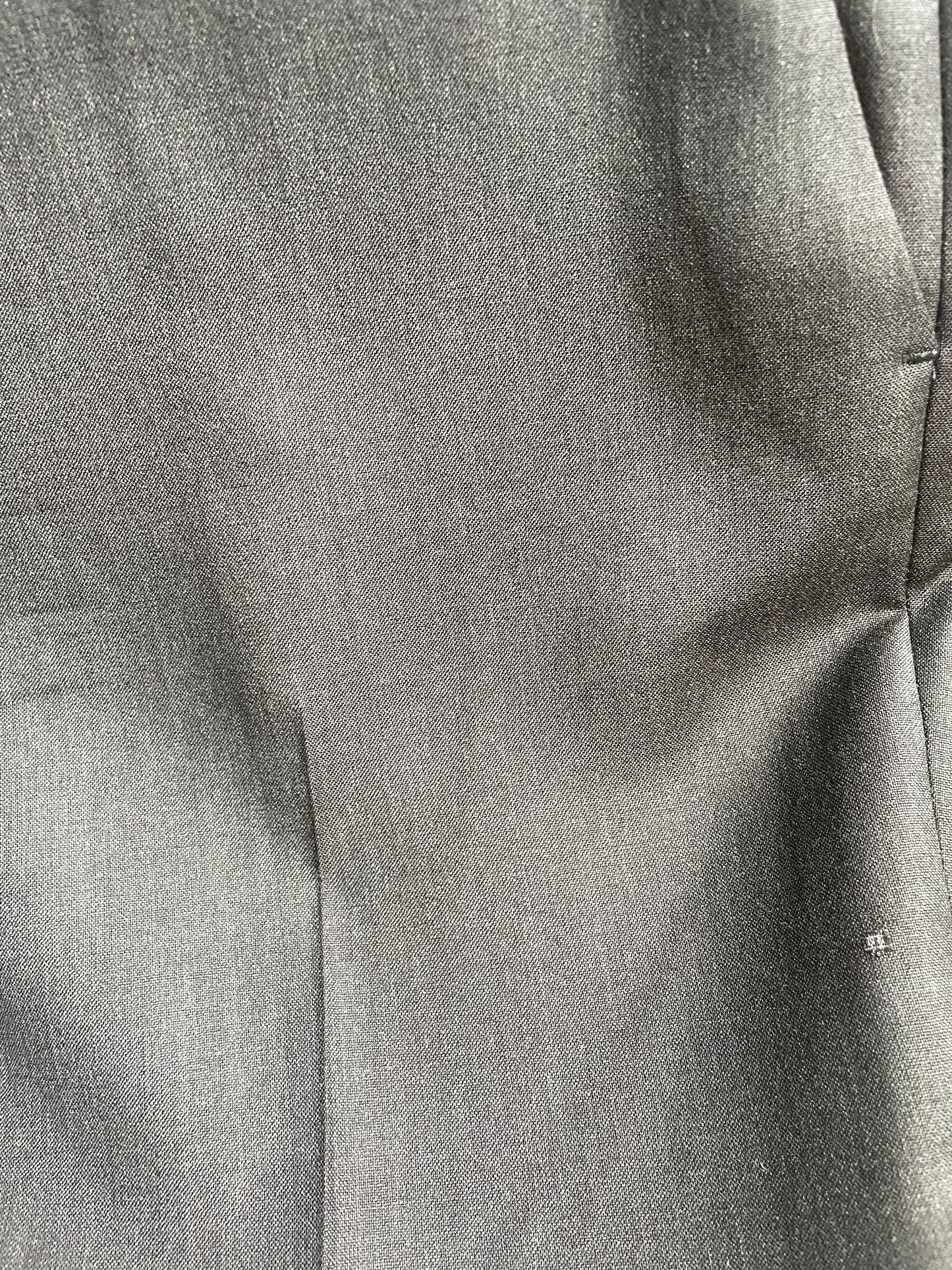Etro 2000's grey wool trousers with glen check detail at bottom