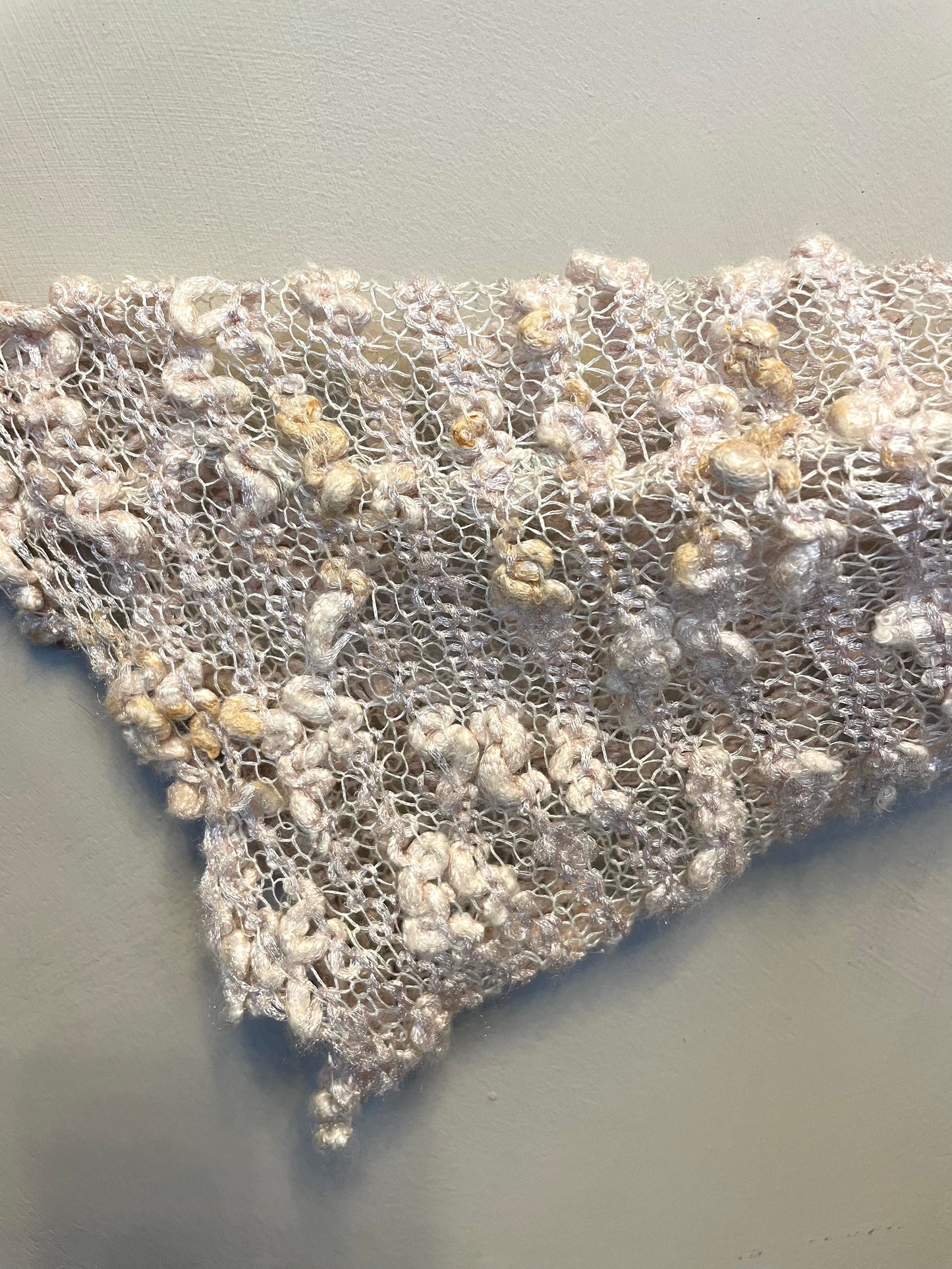 Krizia 80's pearl loosely knit swirl cardigan