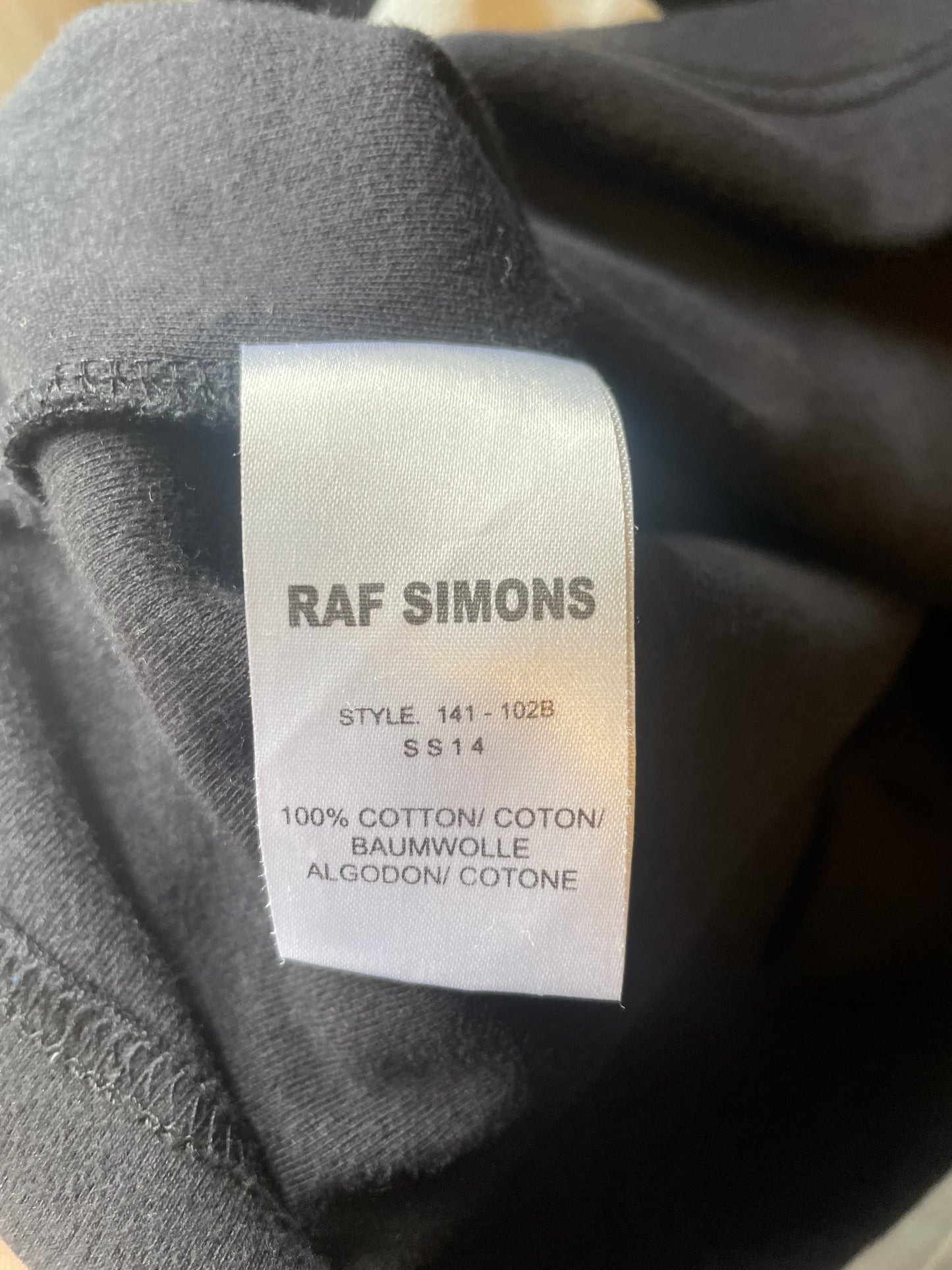 Raf Simons SS2014 New Silhouette graphic print t-shirt
