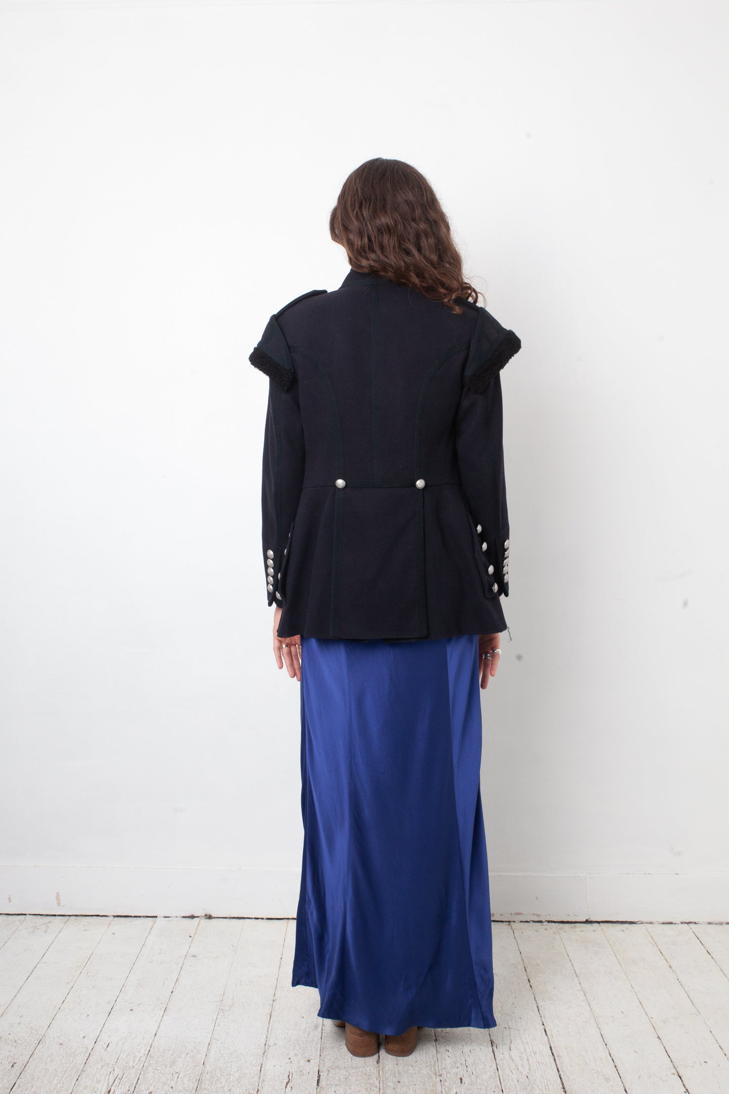 Burberrry 2020's wool dark blue military jacket