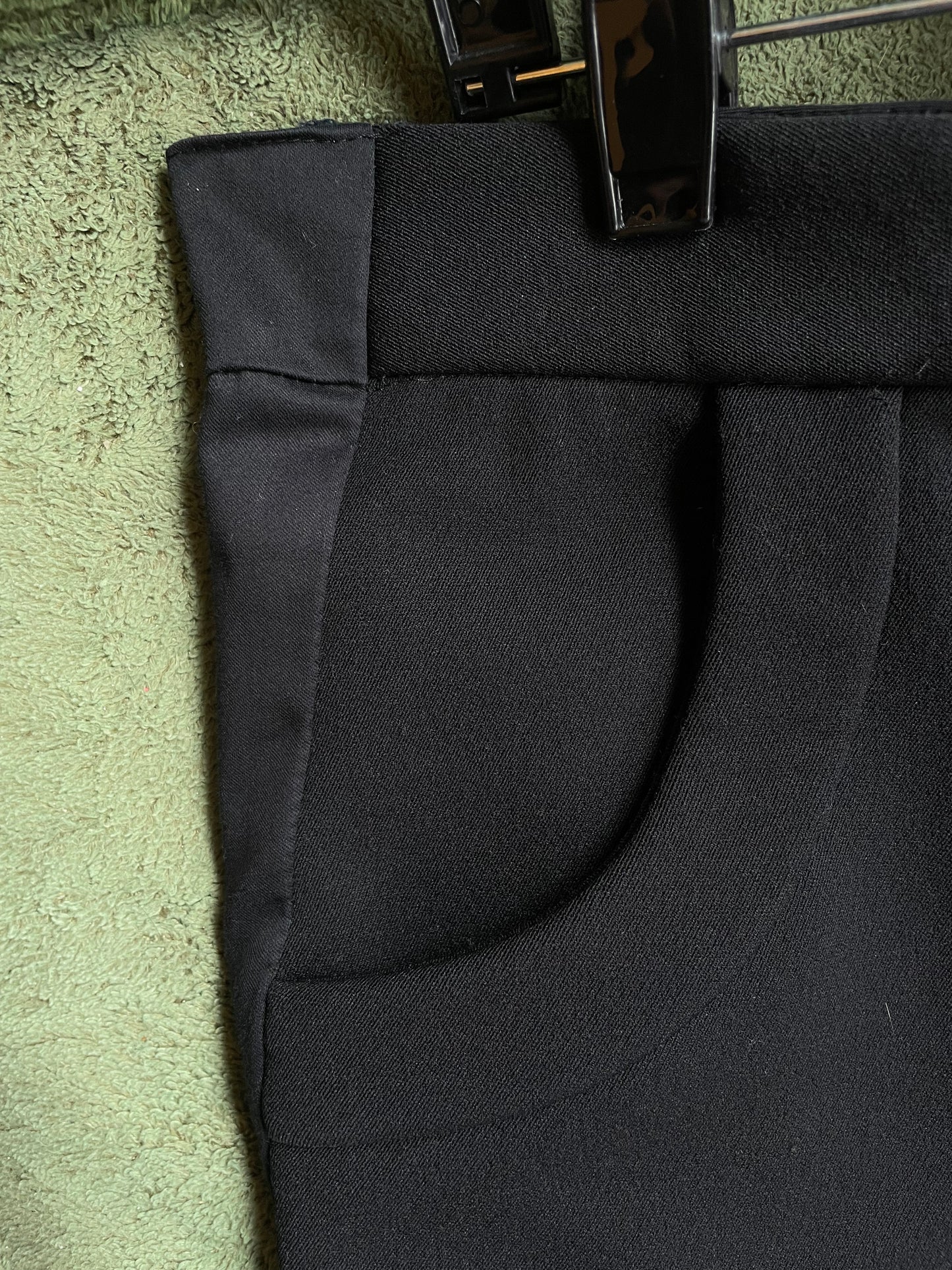 Prada 2000's futuristic black flared nylon trousers