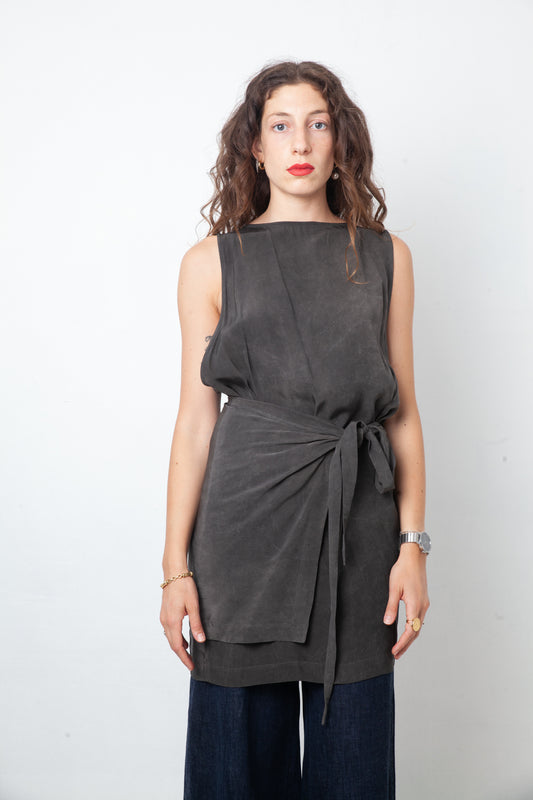 Damir Doma Spring 2011 grey wrap tunic / dress