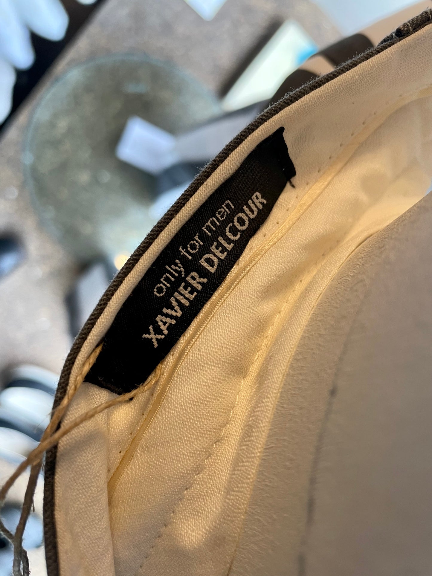 Xavier Delcour 90's cotton black and white striped pants