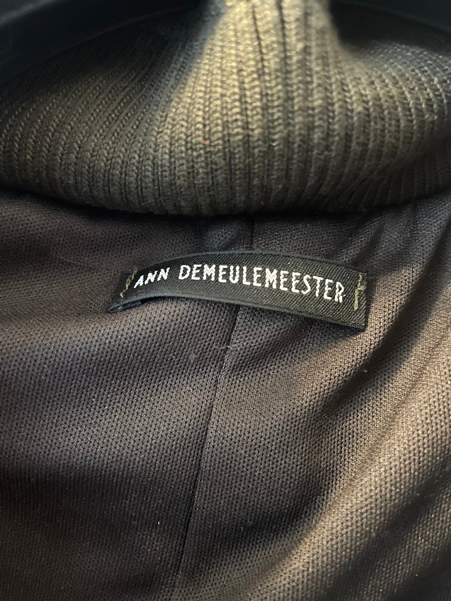 Ann Demeulemeester 2000's khaki cargo jacket with removable sleeves