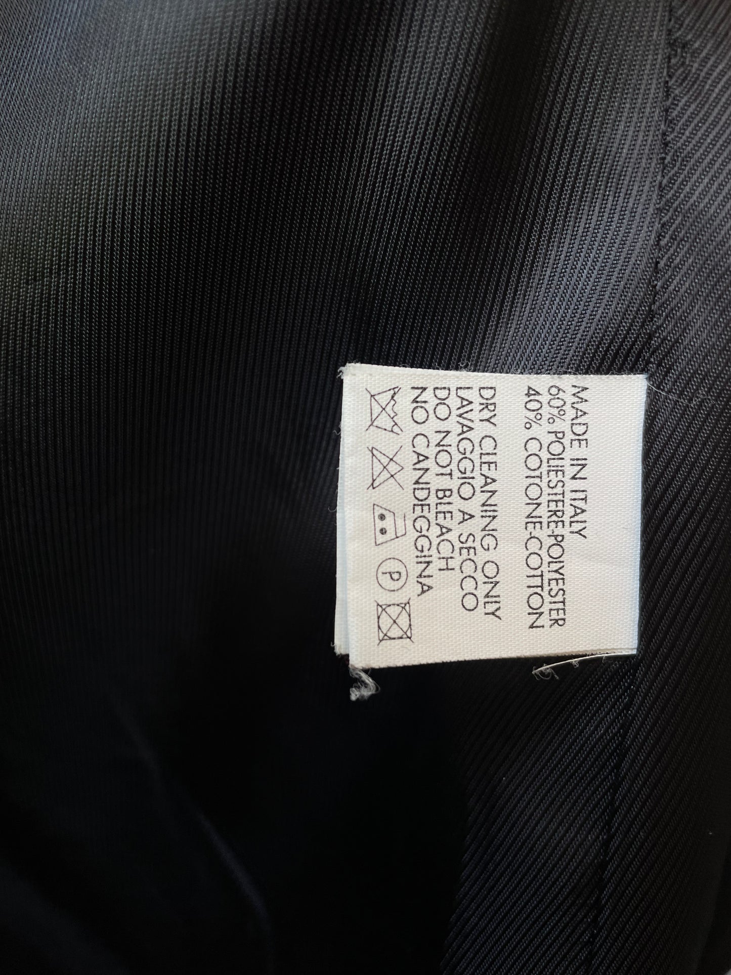 Dirk Bikkembergs 2000's technical fabric dark blue suit