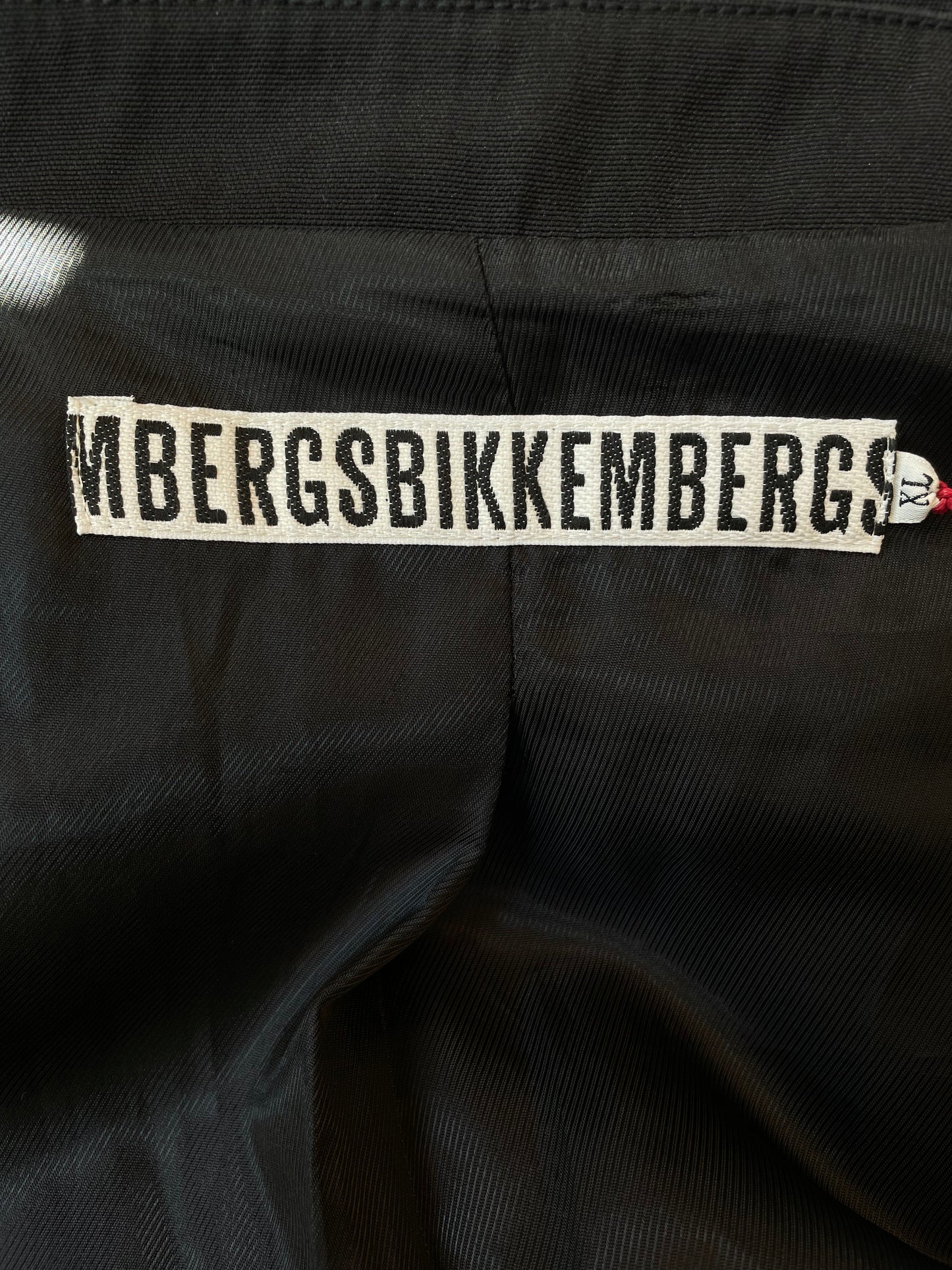 Dirk Bikkembergs 2000's technical fabric dark blue suit