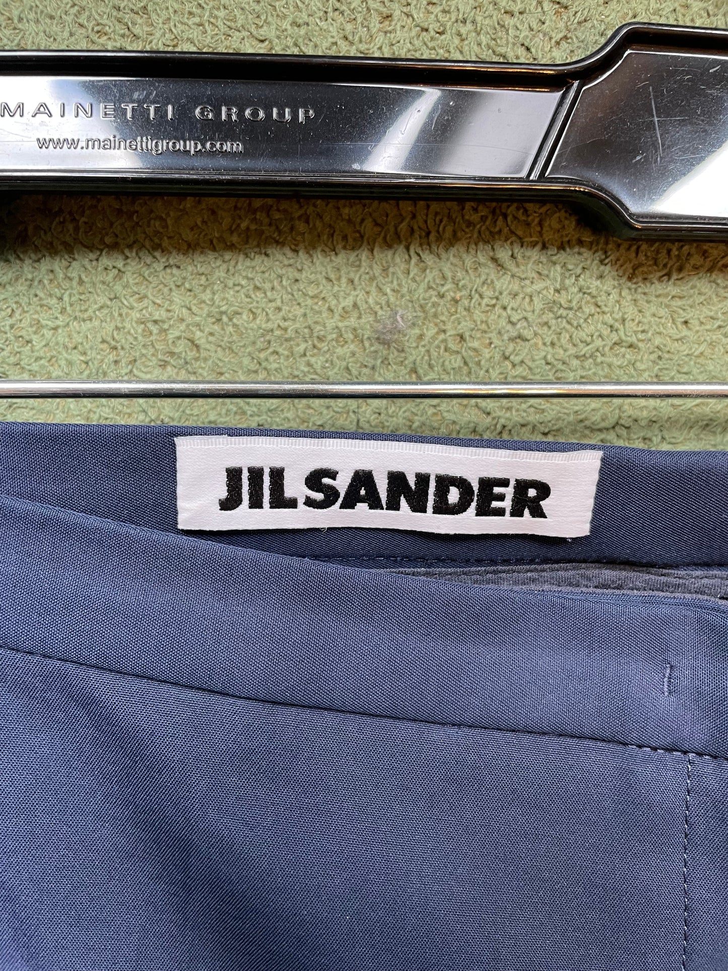 Jil Sander SS 2008 dark blue corset pantsuit