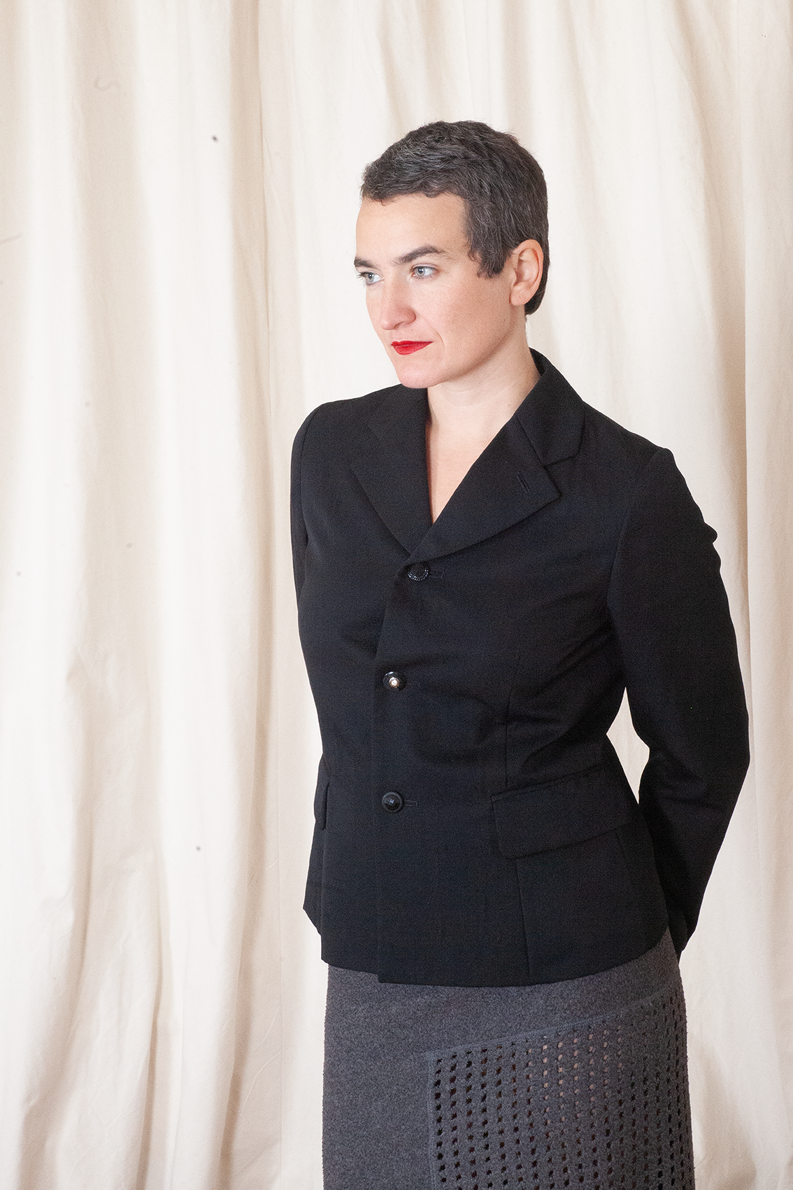 Comme des Garçons FW 2008 classic short black wool blazer