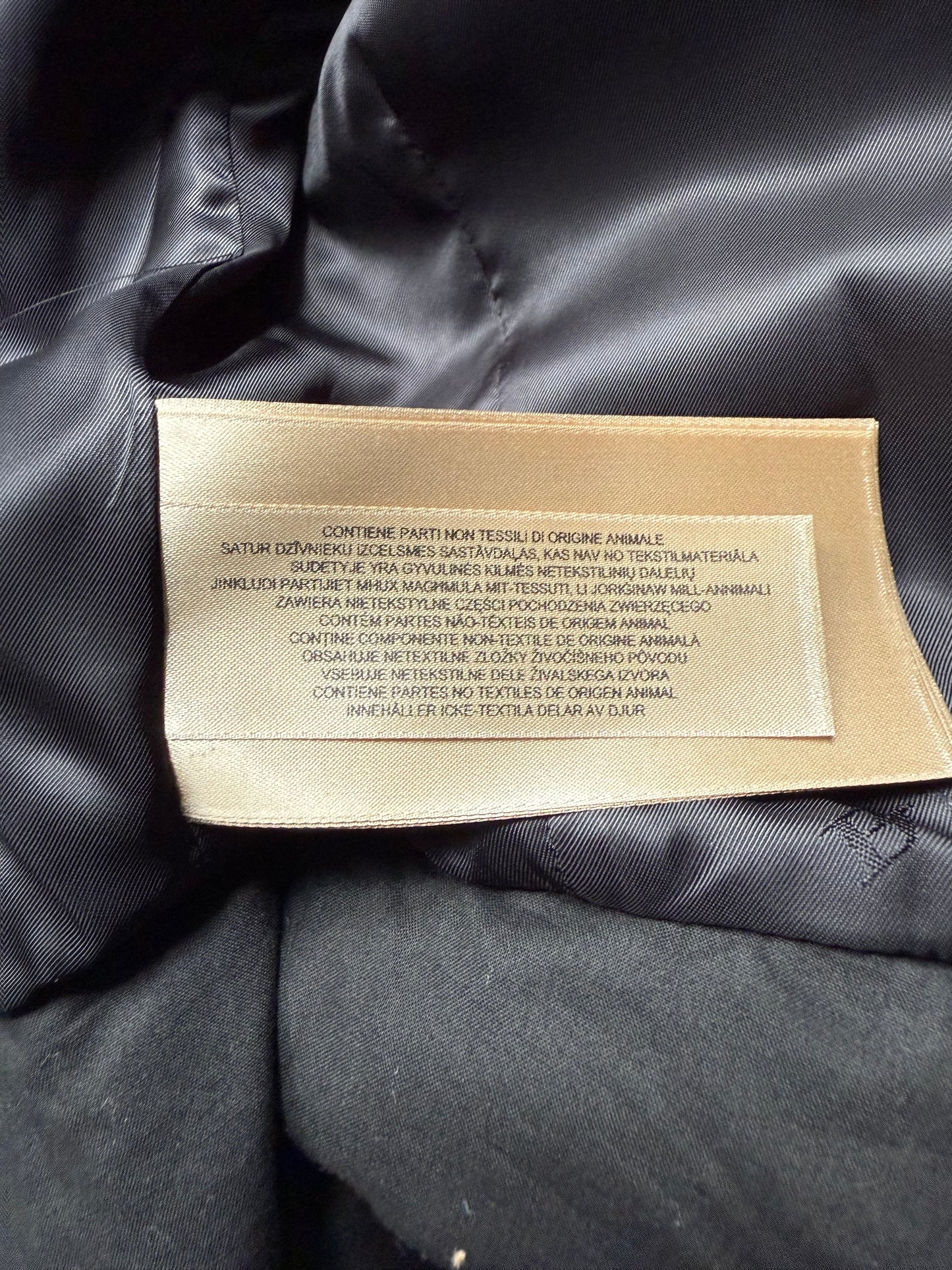Burberrry 2020's wool dark blue military jacket