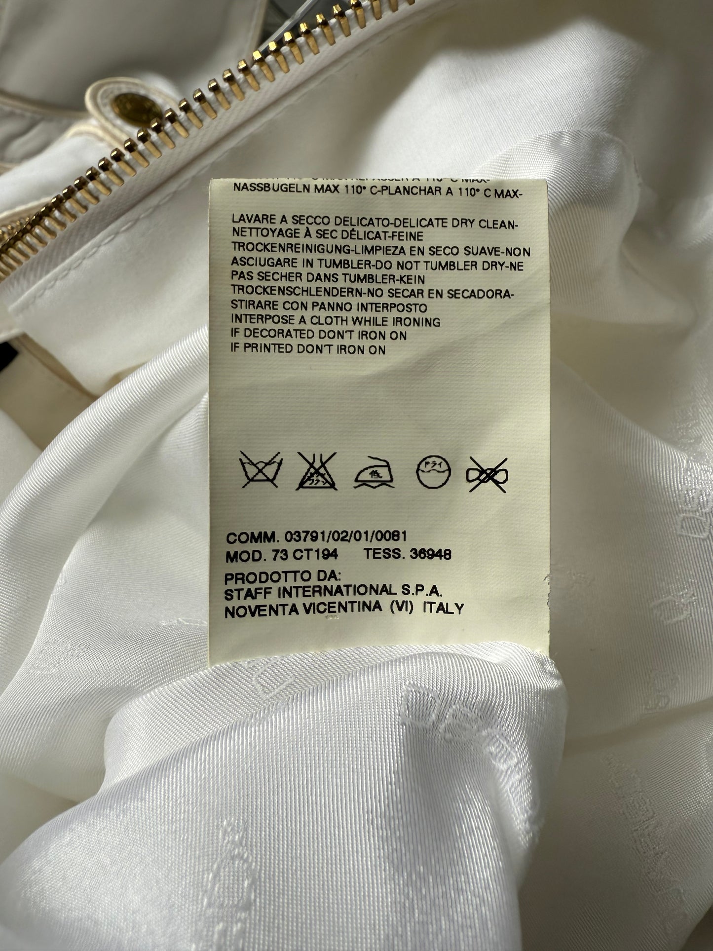 Dsquared2 Spring 2008 cotton halter dress with golden hardware