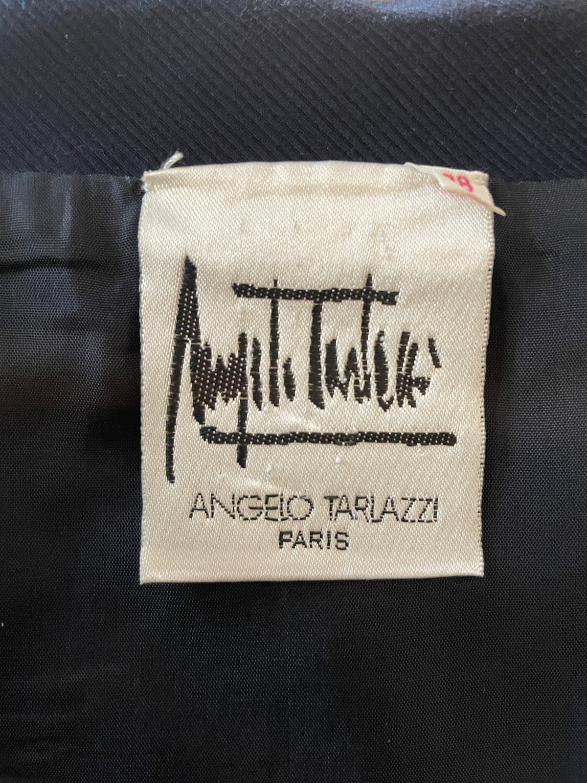 Angelo Tarlazzi 90's navy bolero jacket / cape