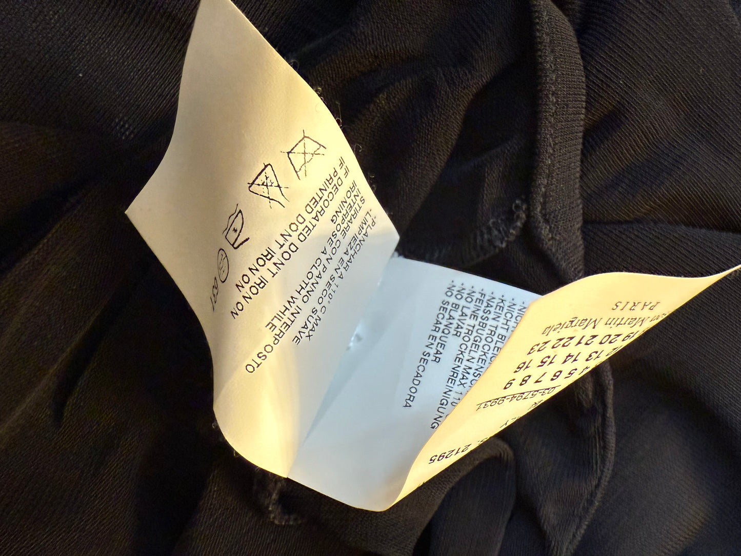 Martin Margiela Spring 2001 black extra long leggings