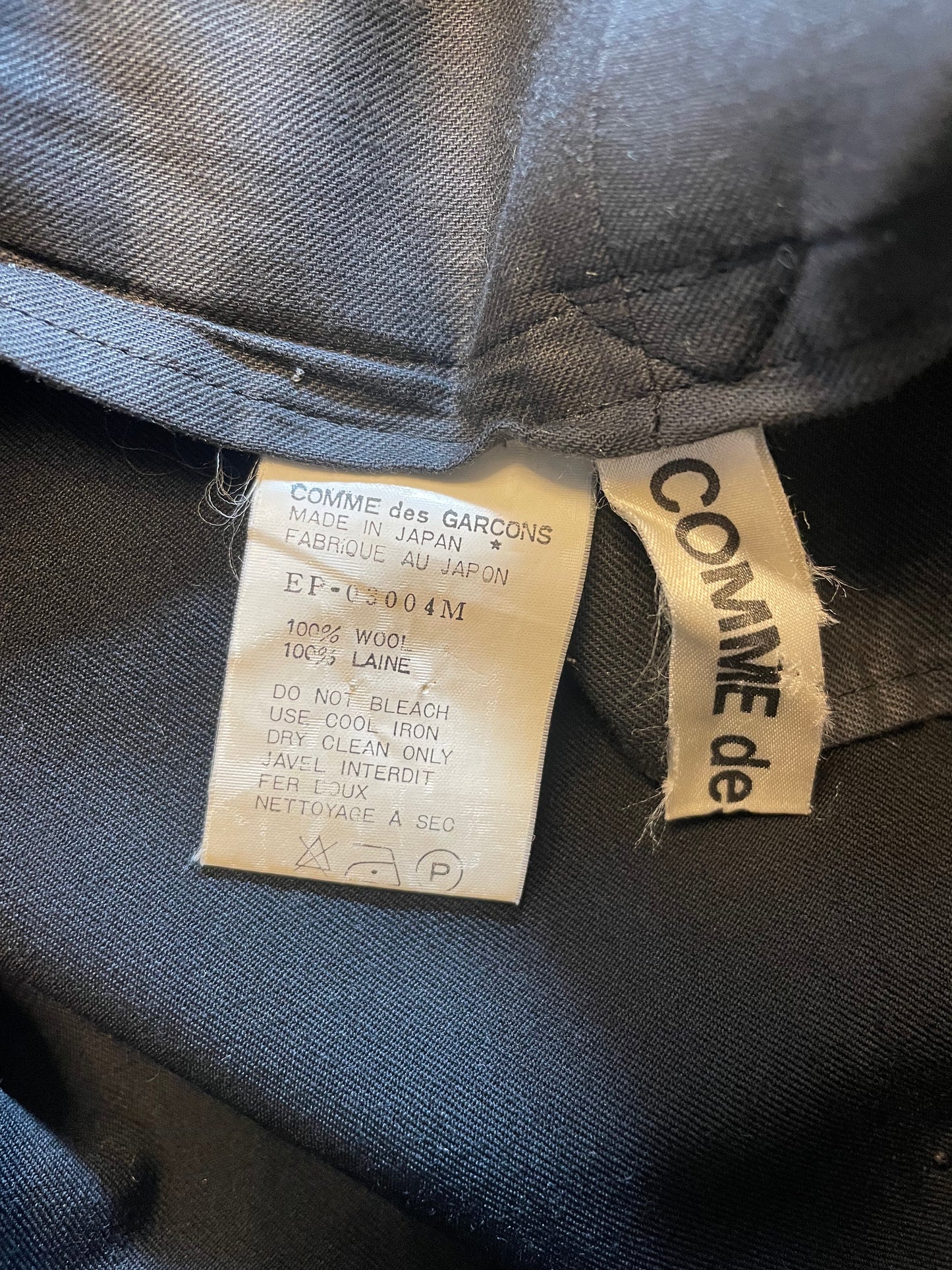 Comme des Garçons 90’s black wool jodhpur riding pants