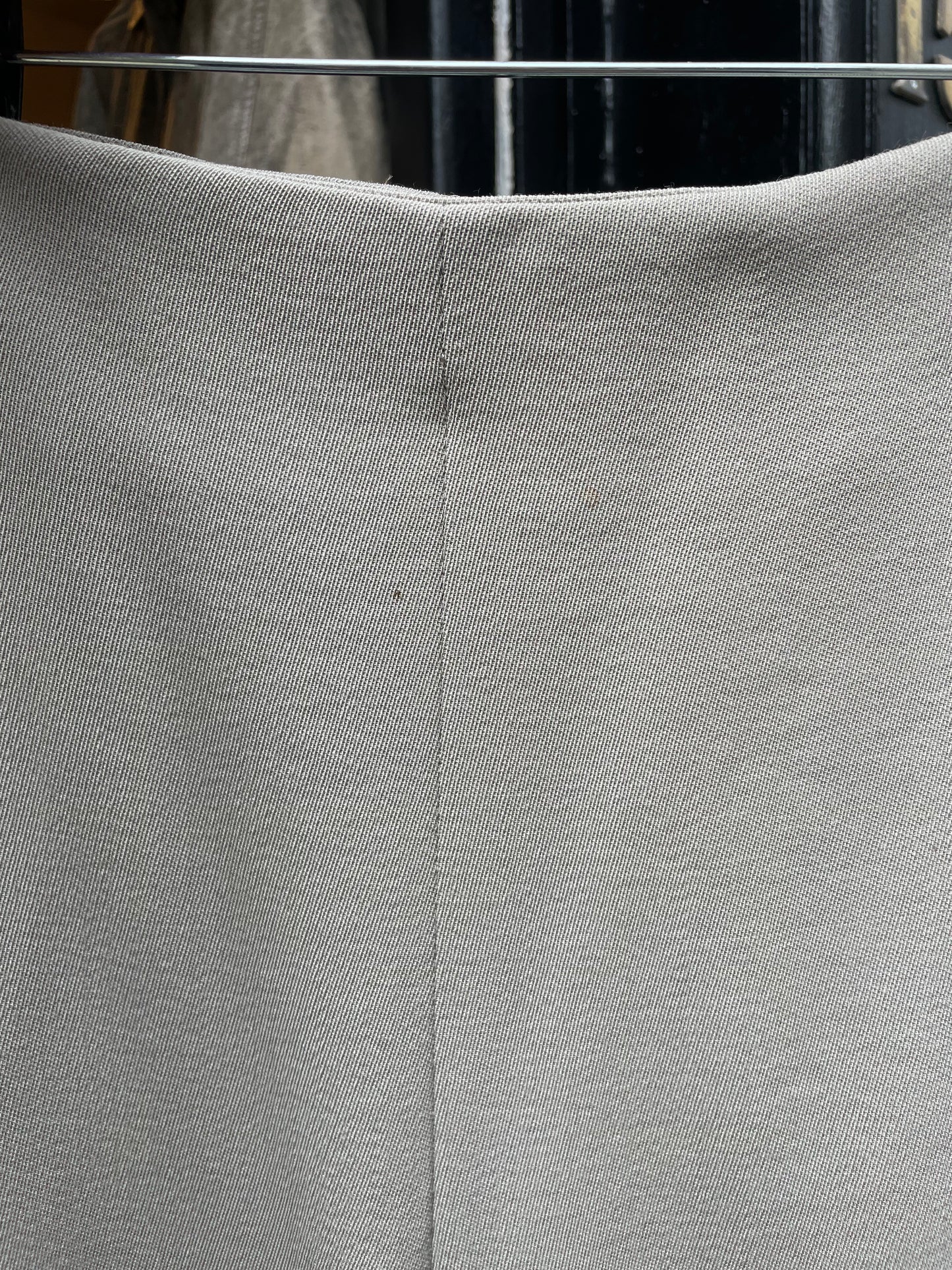Emporio Armani 90's grey wool high waist trousers with ribbons