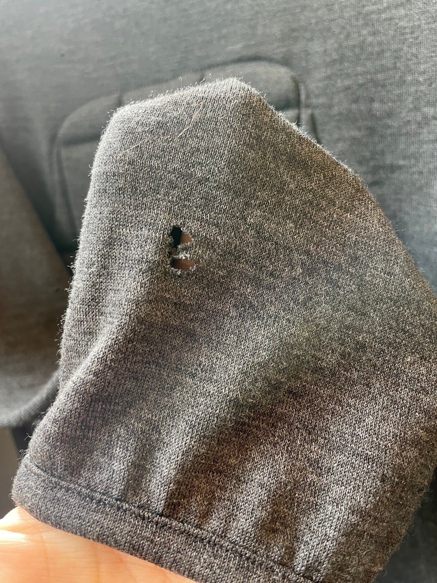 Comme des Garçons AW 2010 3D bulletproof vest grey wool sweater