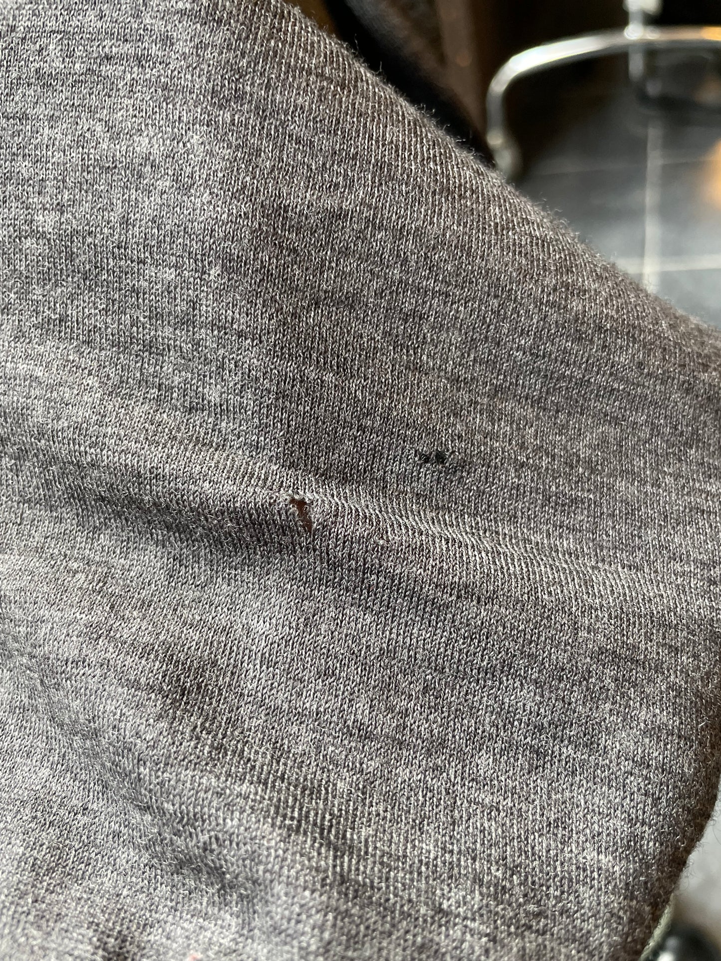 Comme des Garçons AW 2010 3D bulletproof vest grey wool sweater