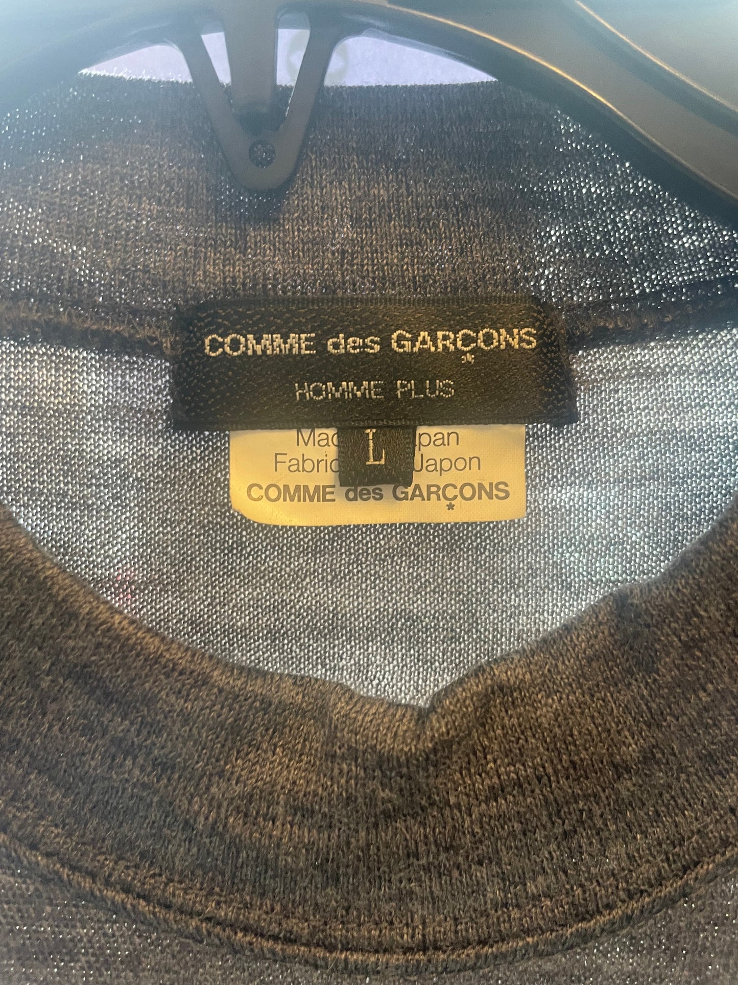 Comme des Garçons AW 2010 3D bulletproof vest grey wool sweater