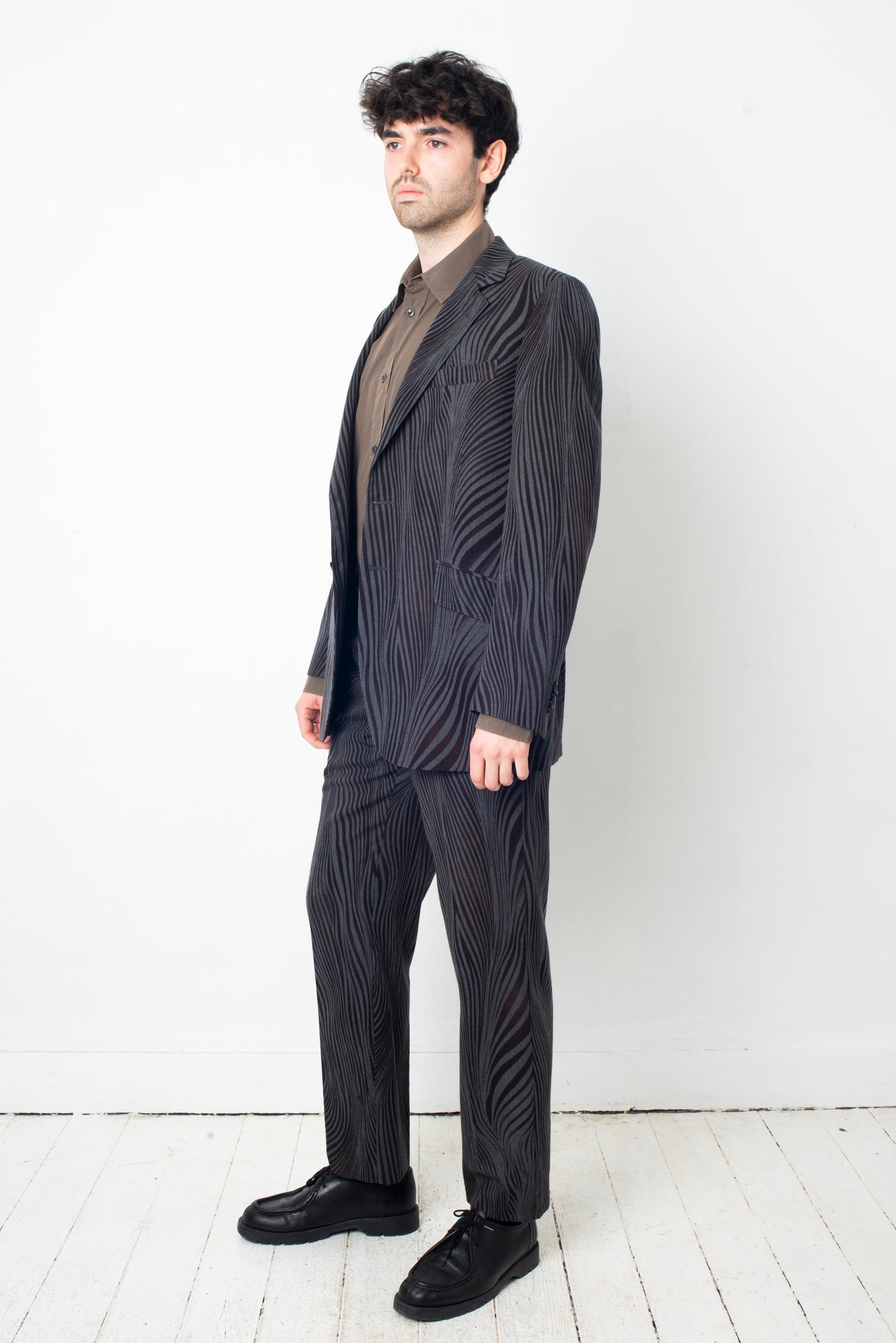 Etro 2000'S psychedelic zebra suit