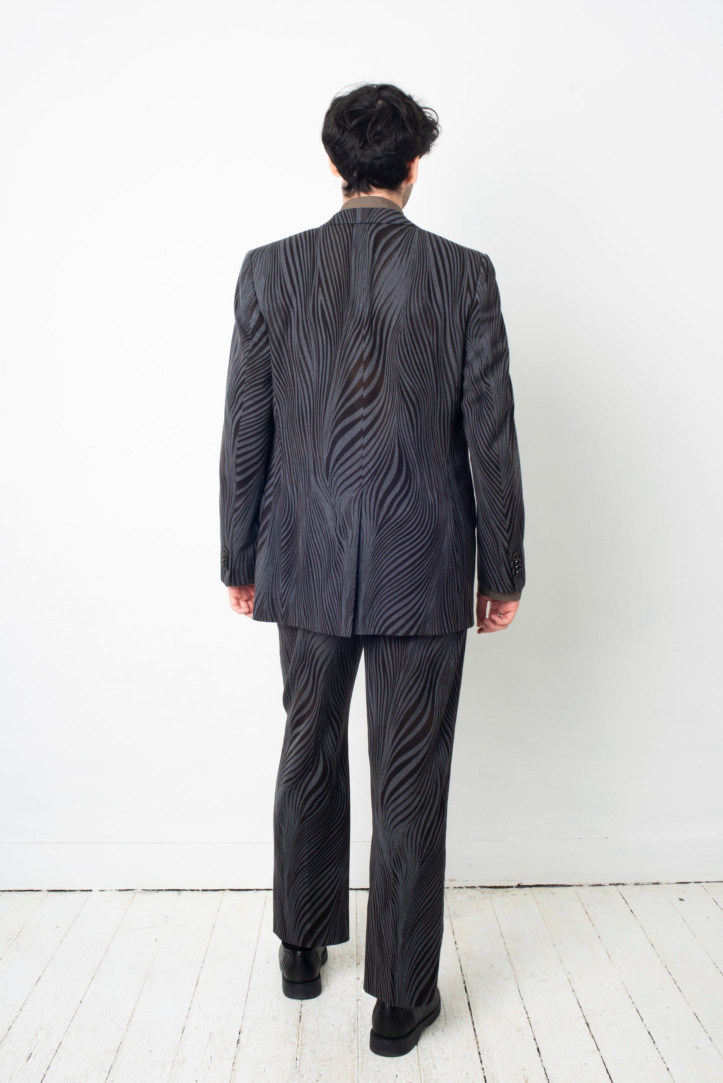 Etro 2000'S psychedelic zebra suit