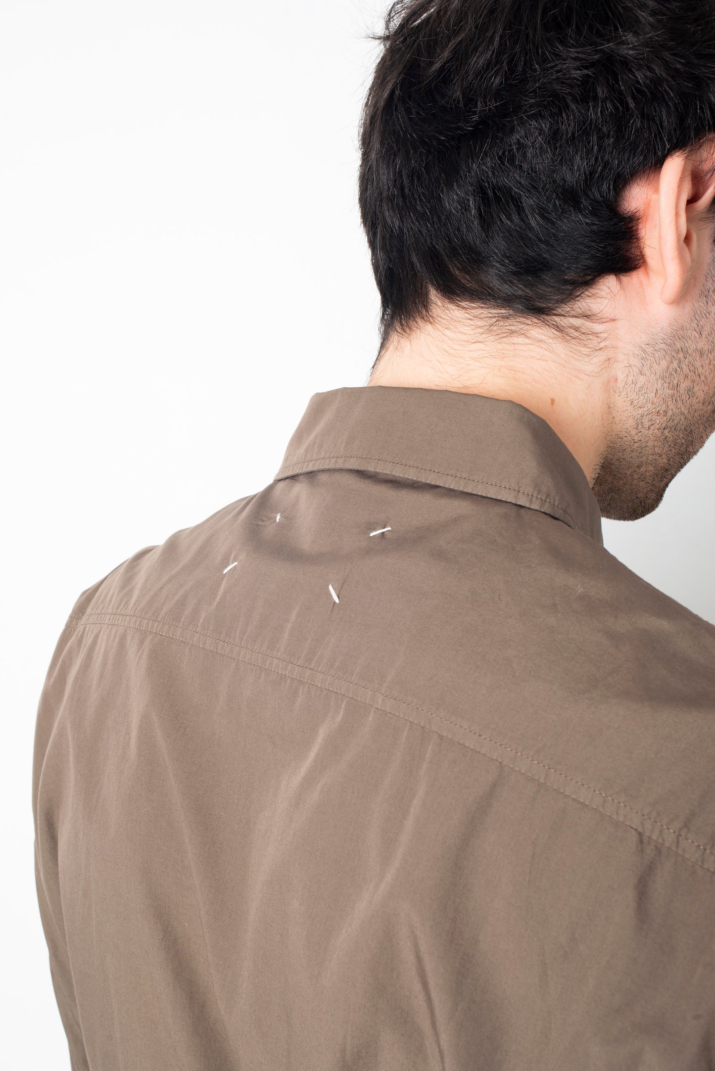 Martin Margiela khaki / brown cotton shirt