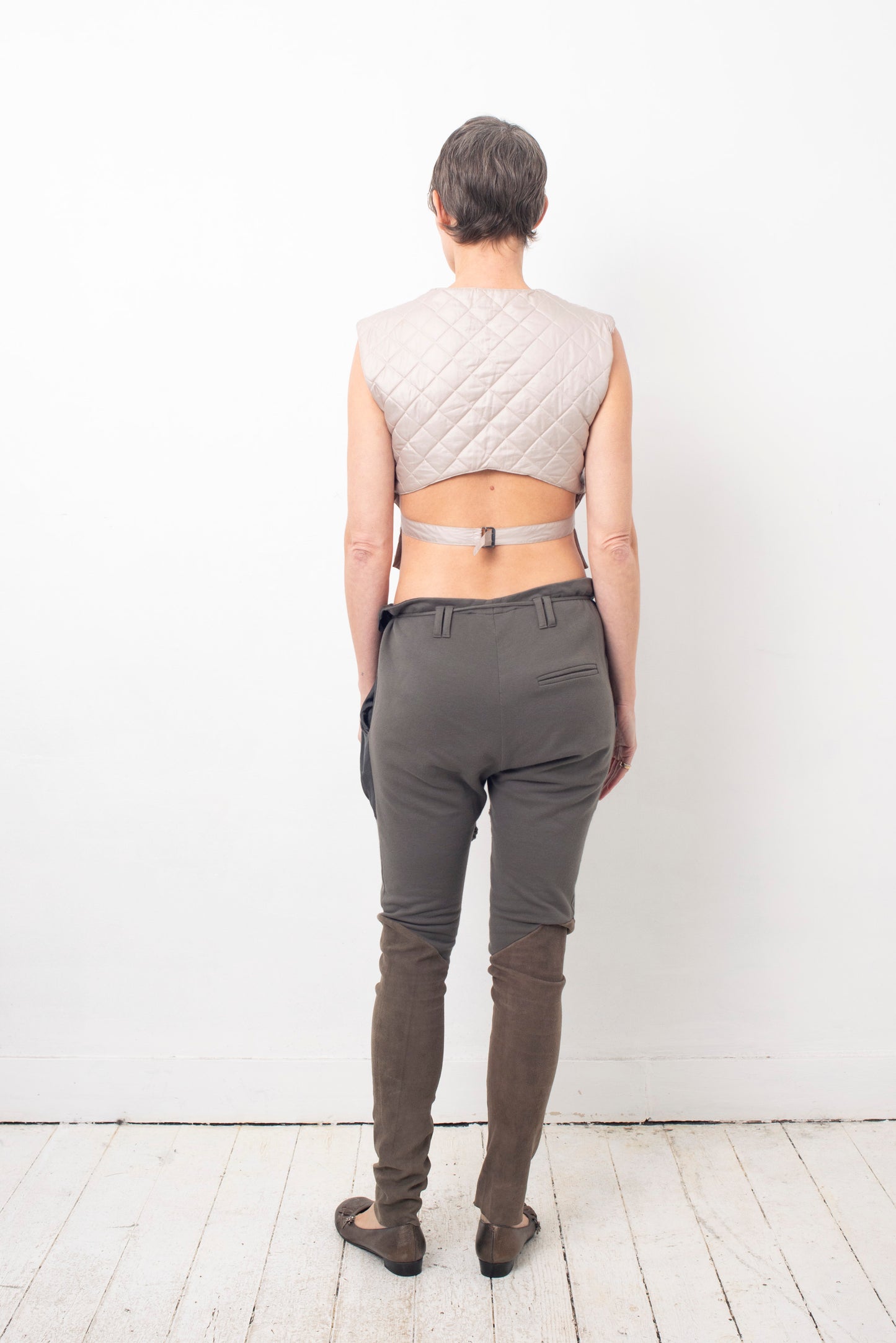 Haider Ackermann 2010's cotton and satin cargo legging trousers
