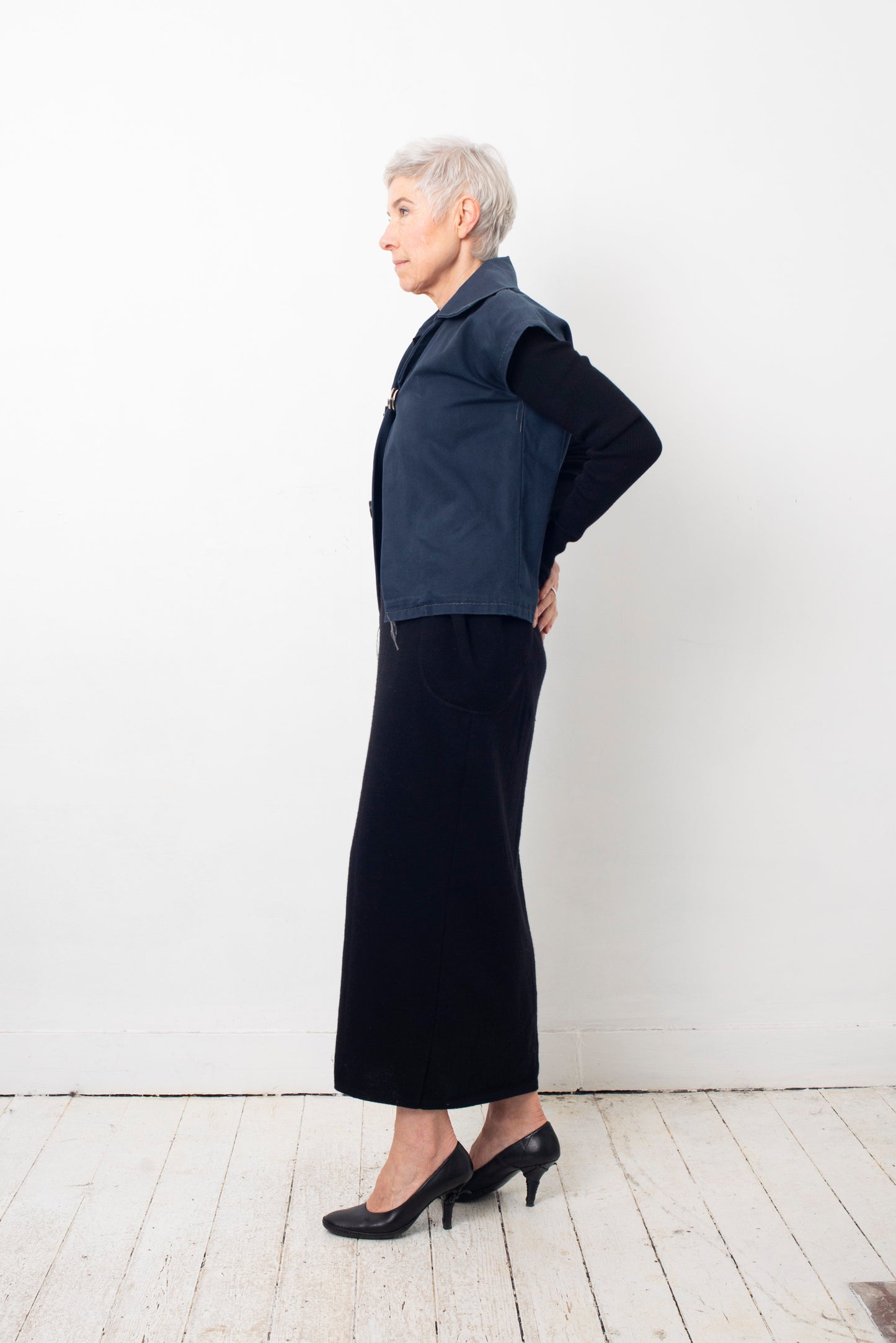Margiela 1999 "Reproduction from a Doll's Wardrobe" blue cotton vest