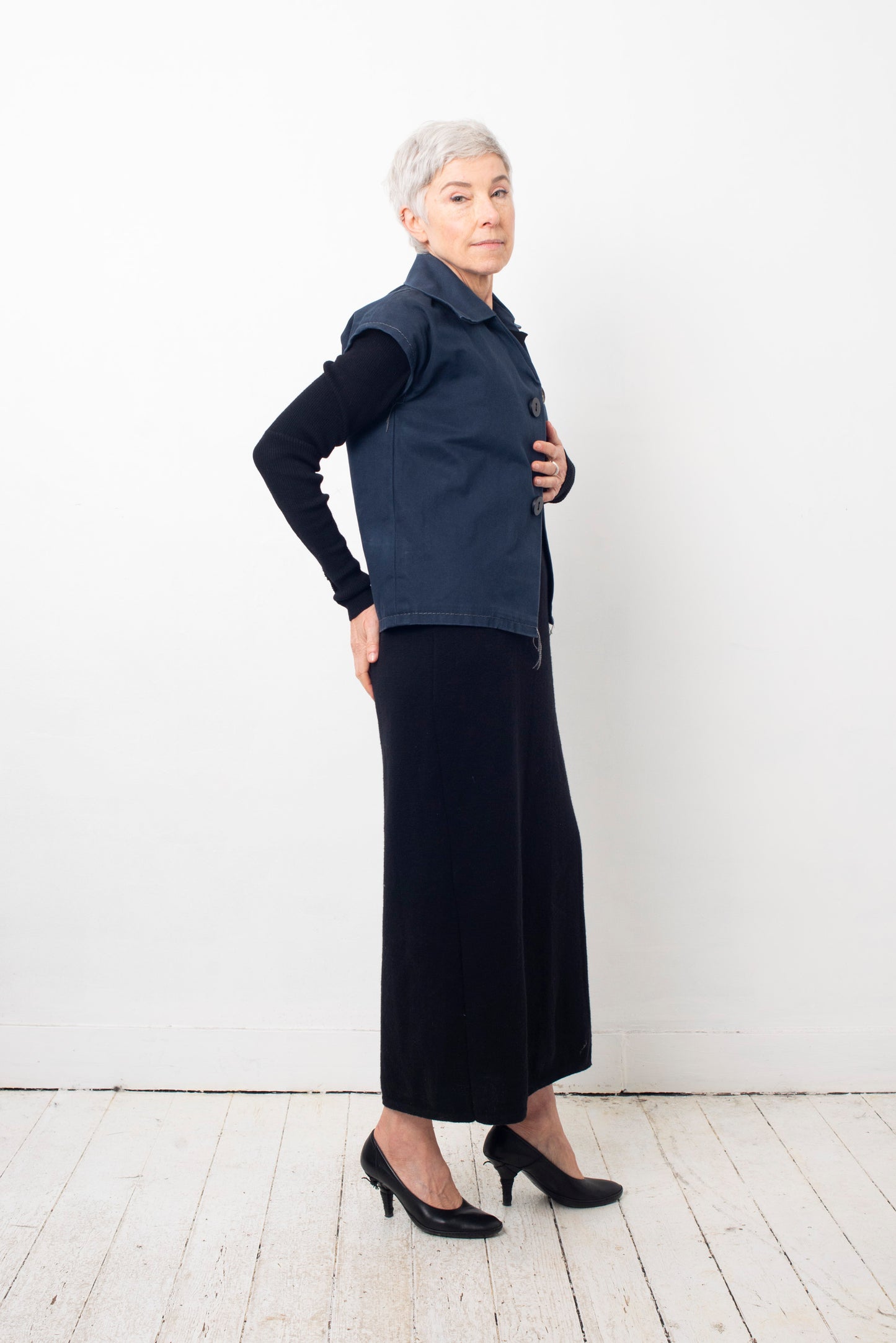 Margiela 1999 "Reproduction from a Doll's Wardrobe" blue cotton vest