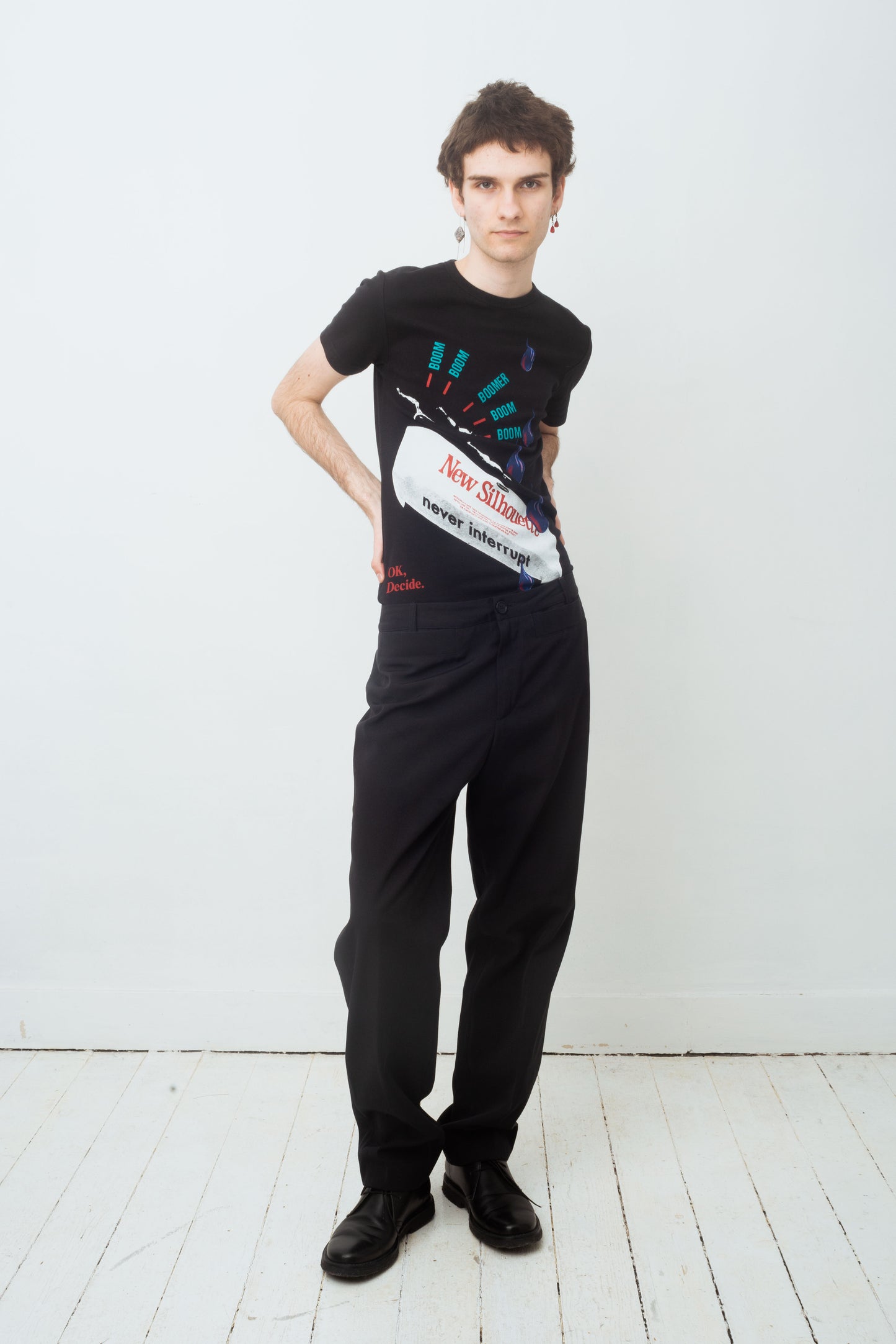 Raf Simons SS2014 New Silhouette graphic print t-shirt