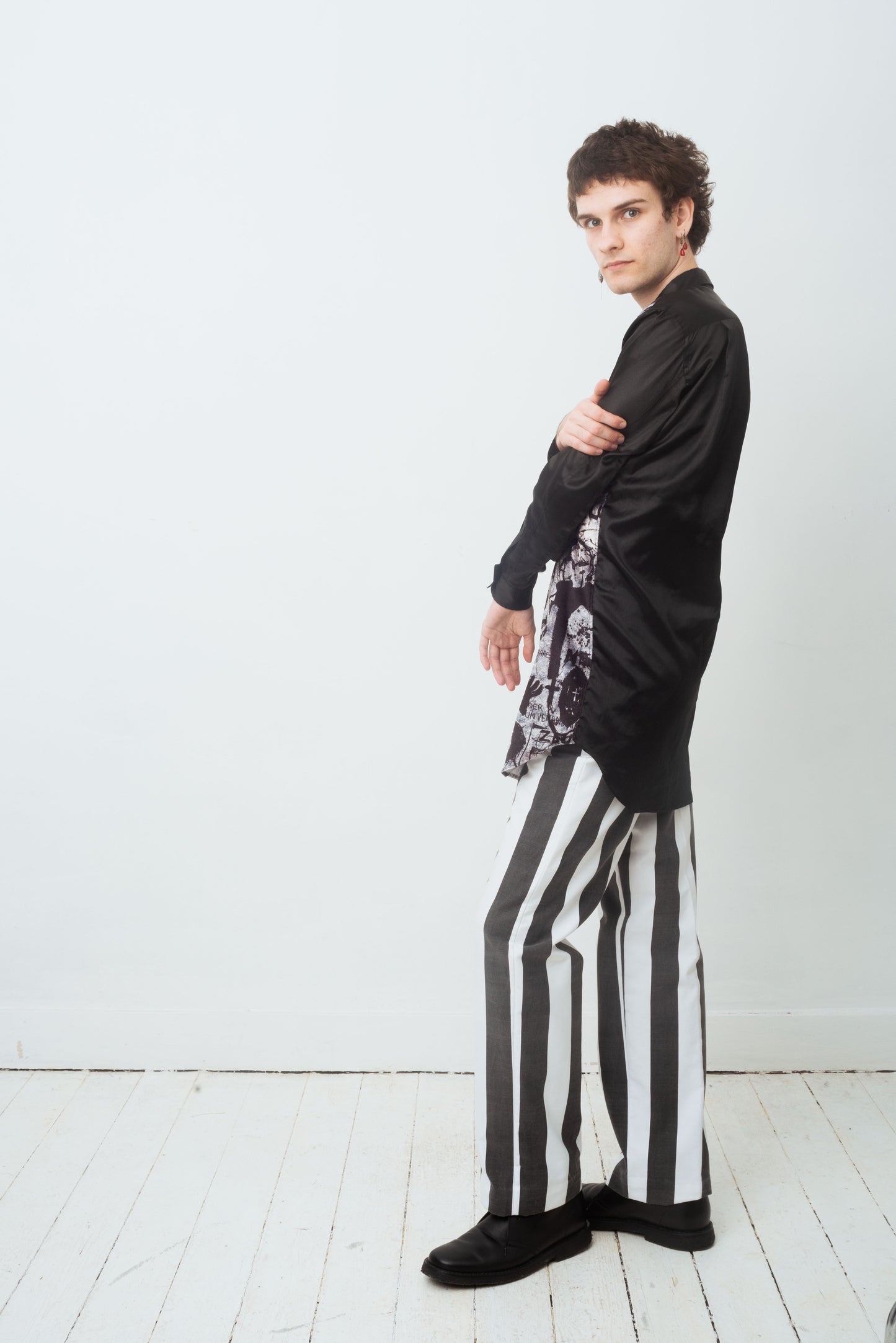 Comme des Garçons Homme Plus Fall 2019 x Jonathan Meese artist print shirt