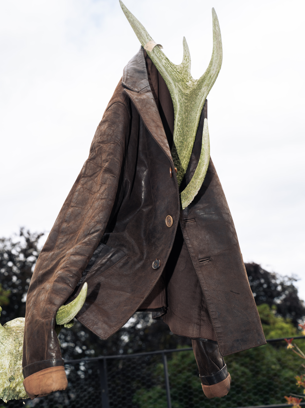 Marni 90's leather brown jacket