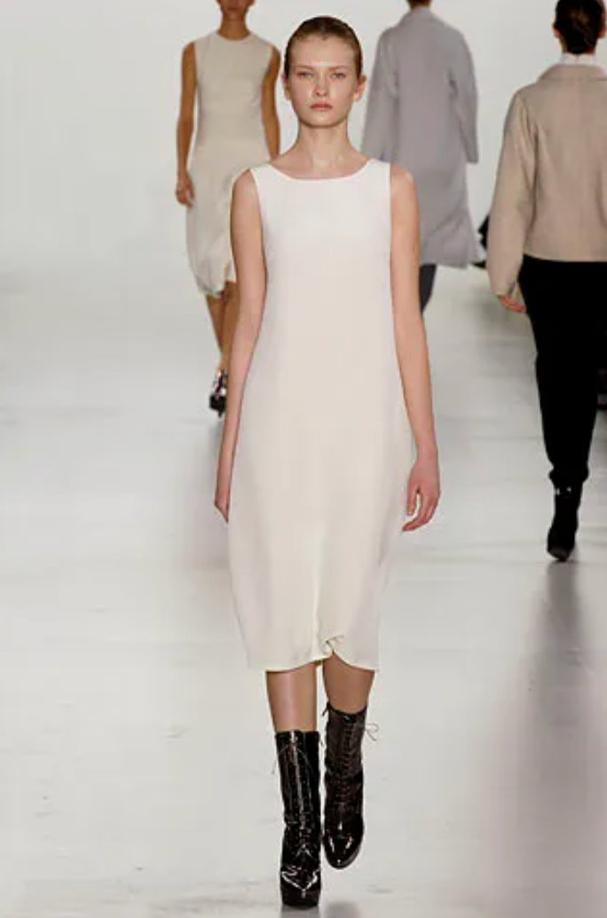 Jil Sander FW 2006 killer black laced up wedge-heel boots