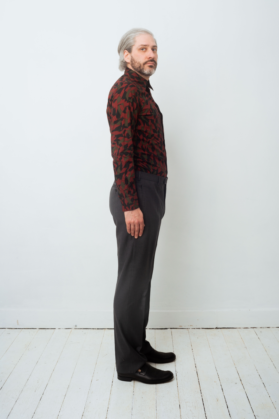 Marni 2000's abstract graphic print red shirt