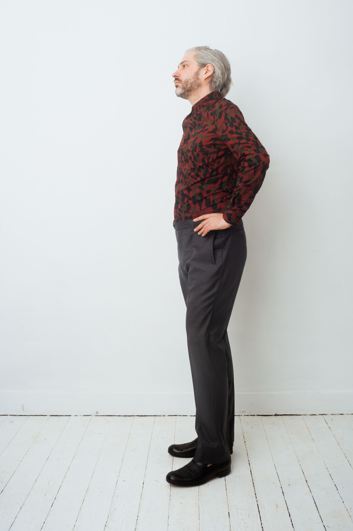 Marni 2000's abstract graphic print red shirt