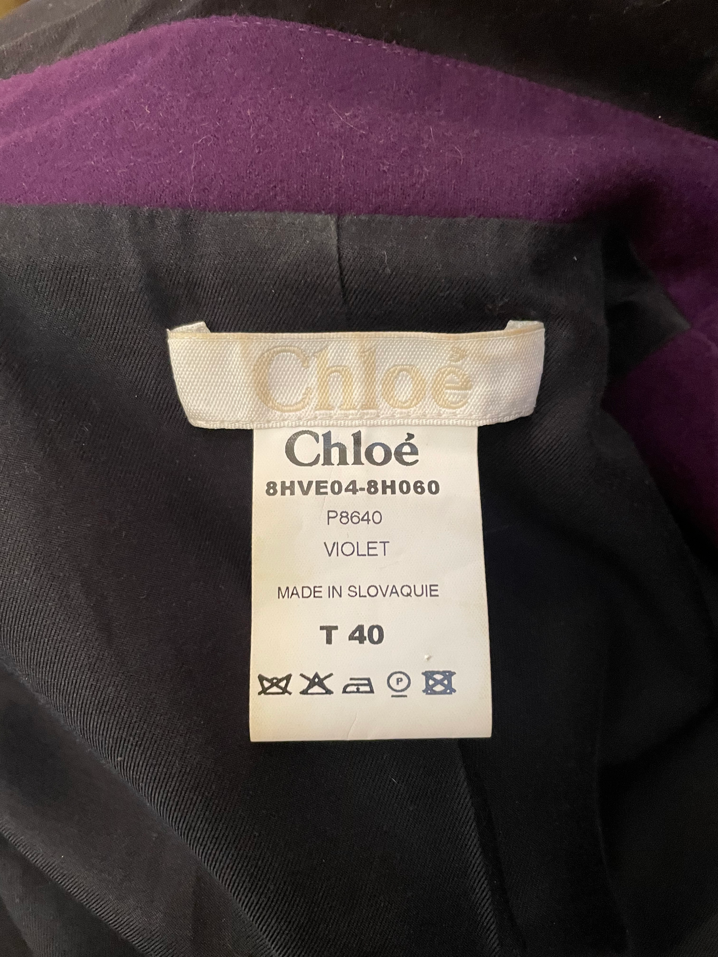 Early 2000's violet Chloé jacket