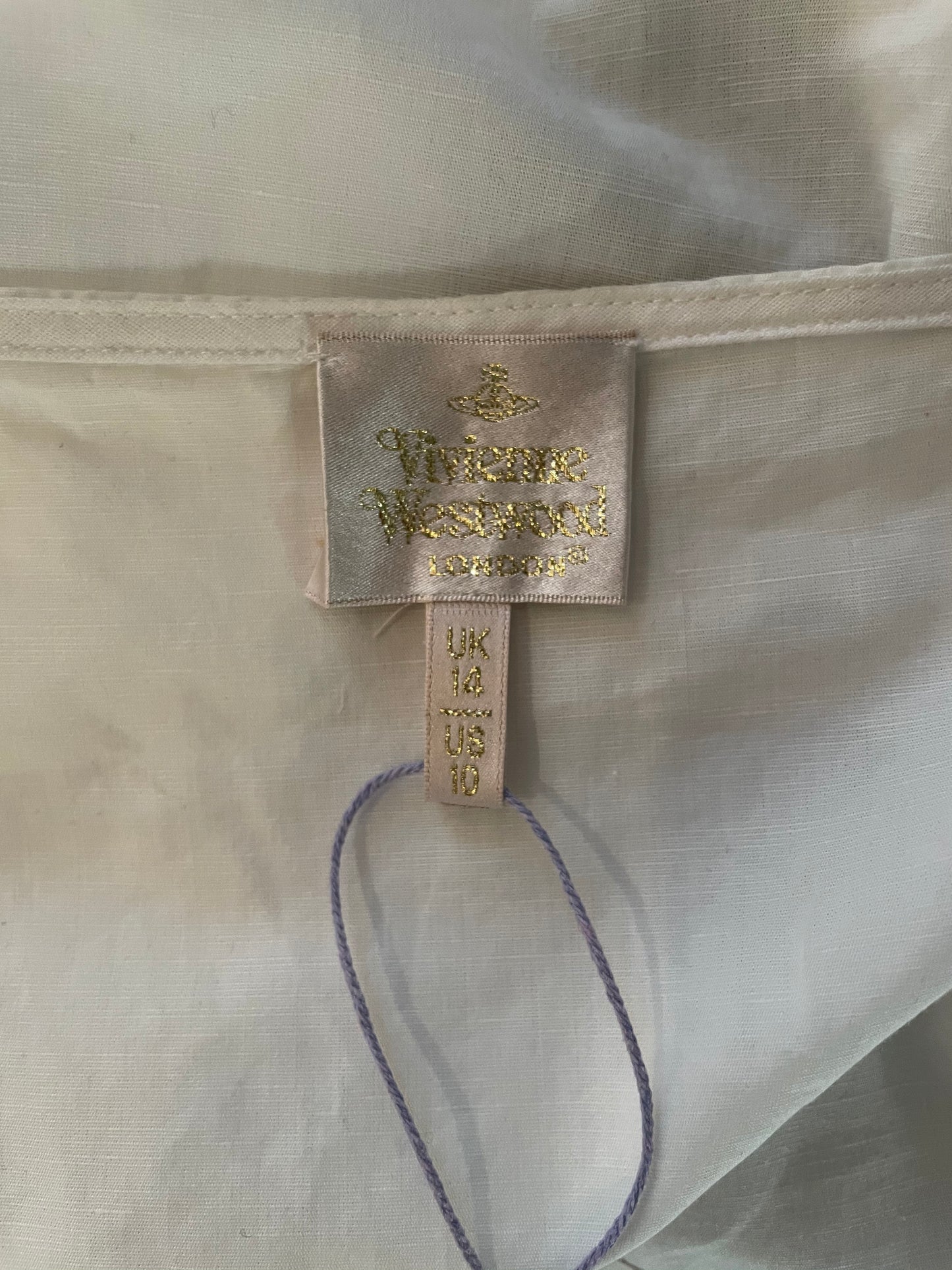 Vivienne Westwood early 2000's draped asymmetrical shirt