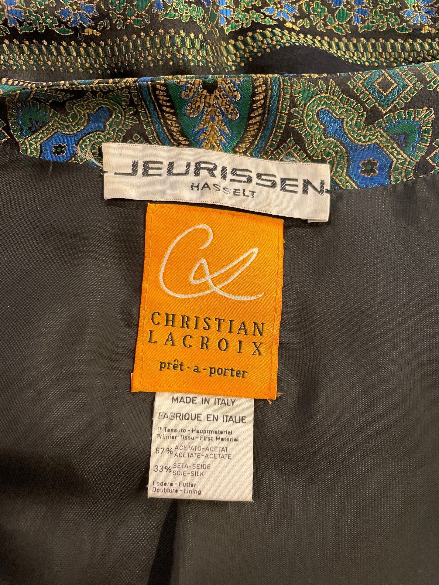 Christian Lacroix 1990's Green Suit