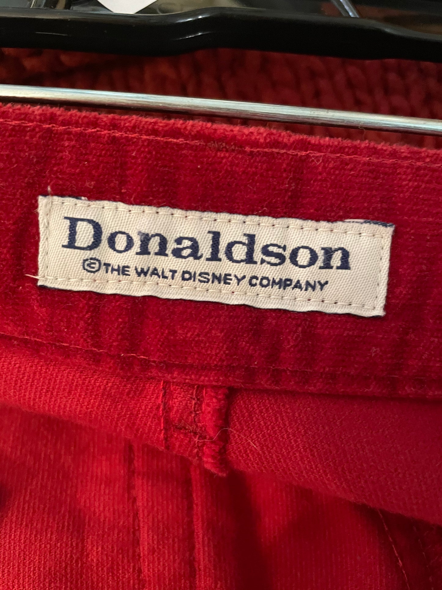 Donaldson 1990's Red Velvet Pants