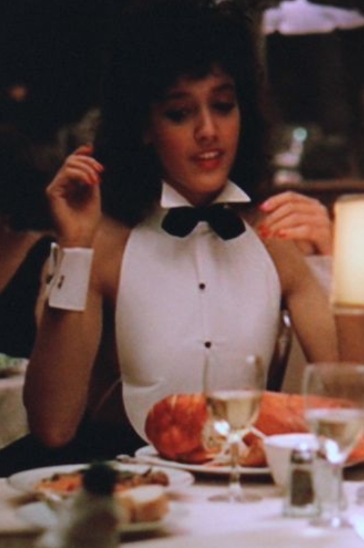 Sonia Rykiel 2000's trompe l'oeil smoking shirt top with open back