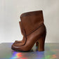 Maison Margiela 2000's caramel high heels ankle boots size 36