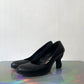 Biography by Engels and Strijbol 2000's black leather pumps with wrapped heel size 37
