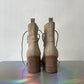 Ann Demeulemeester beige leather laced up ankle  boots size 36