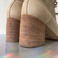 Ann Demeulemeester beige leather laced up ankle  boots size 36