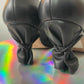 Biography by Engels and Strijbol 2000's black leather pumps with wrapped heel size 37