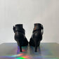 Veronique Branquinho 2000's black leather sandals with heel size 39